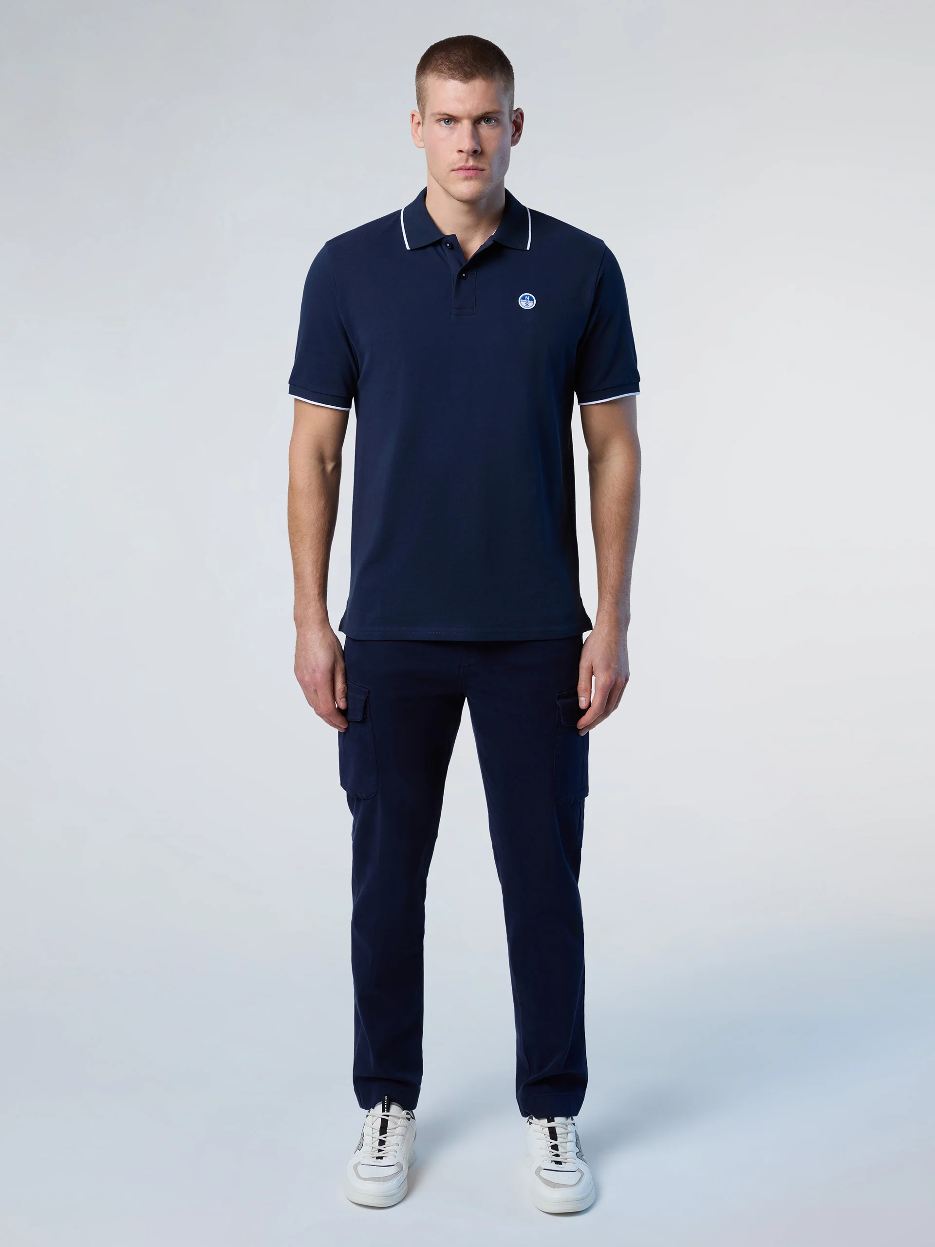 Polo shirt with collar lettering - Image 24