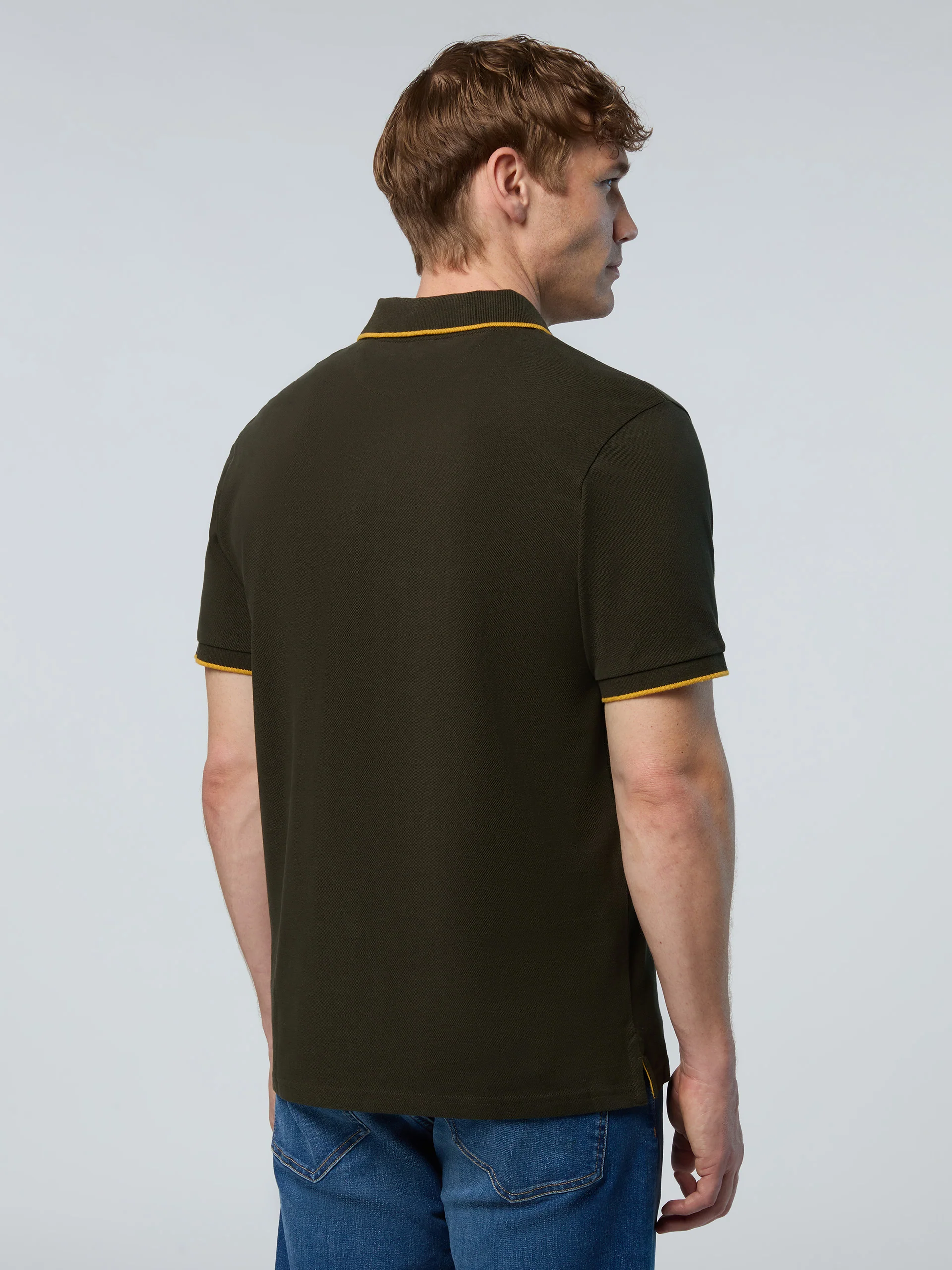 Polo shirt with collar lettering - Image 4