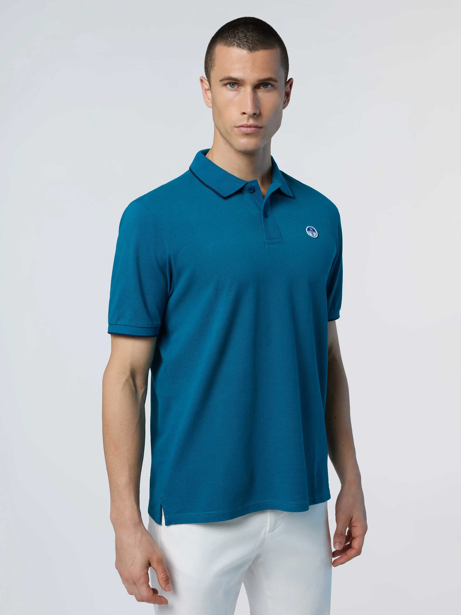 Polo shirt with collar lettering - Image 9