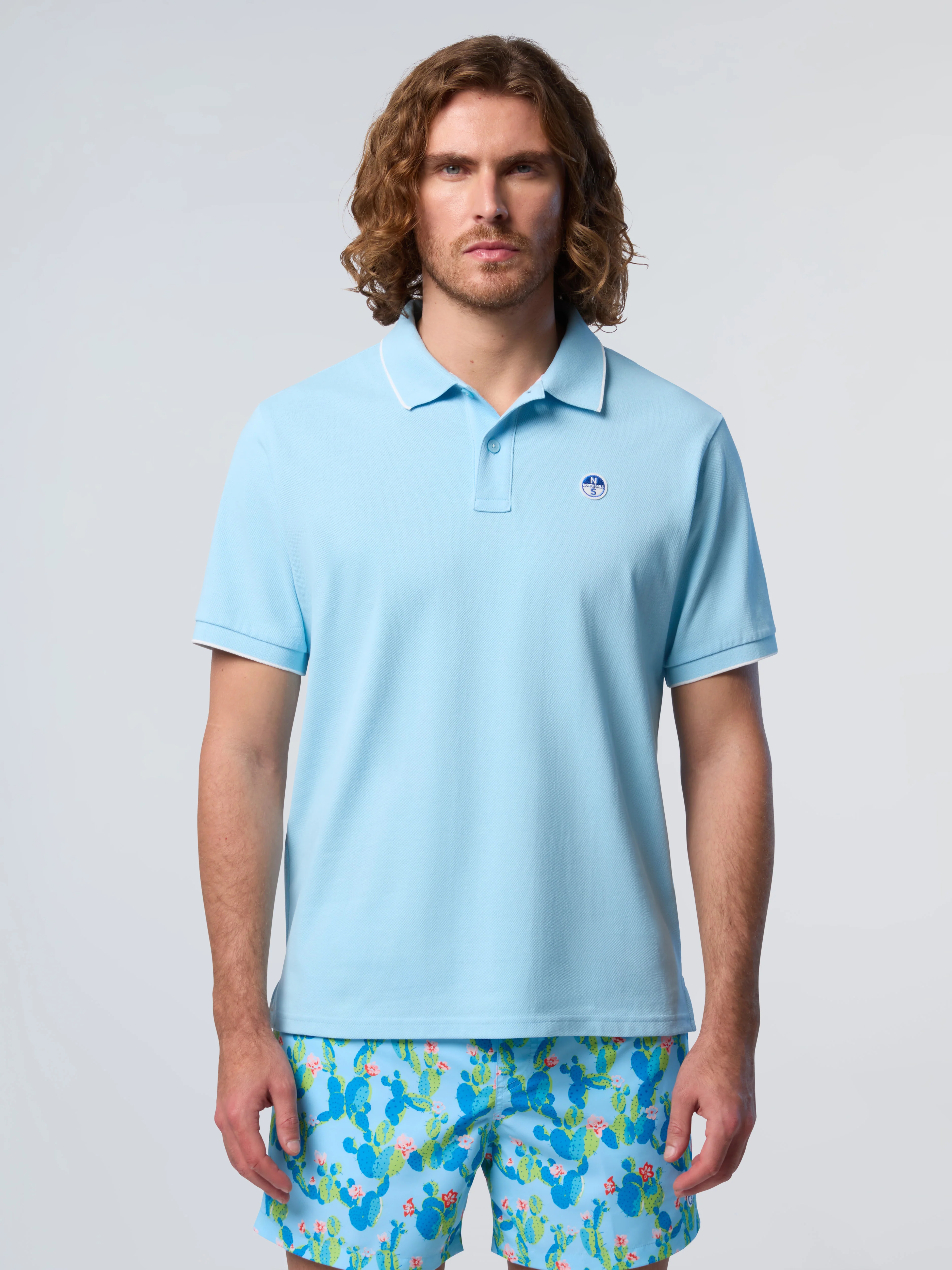 Polo shirt with contrast trims - Image 41