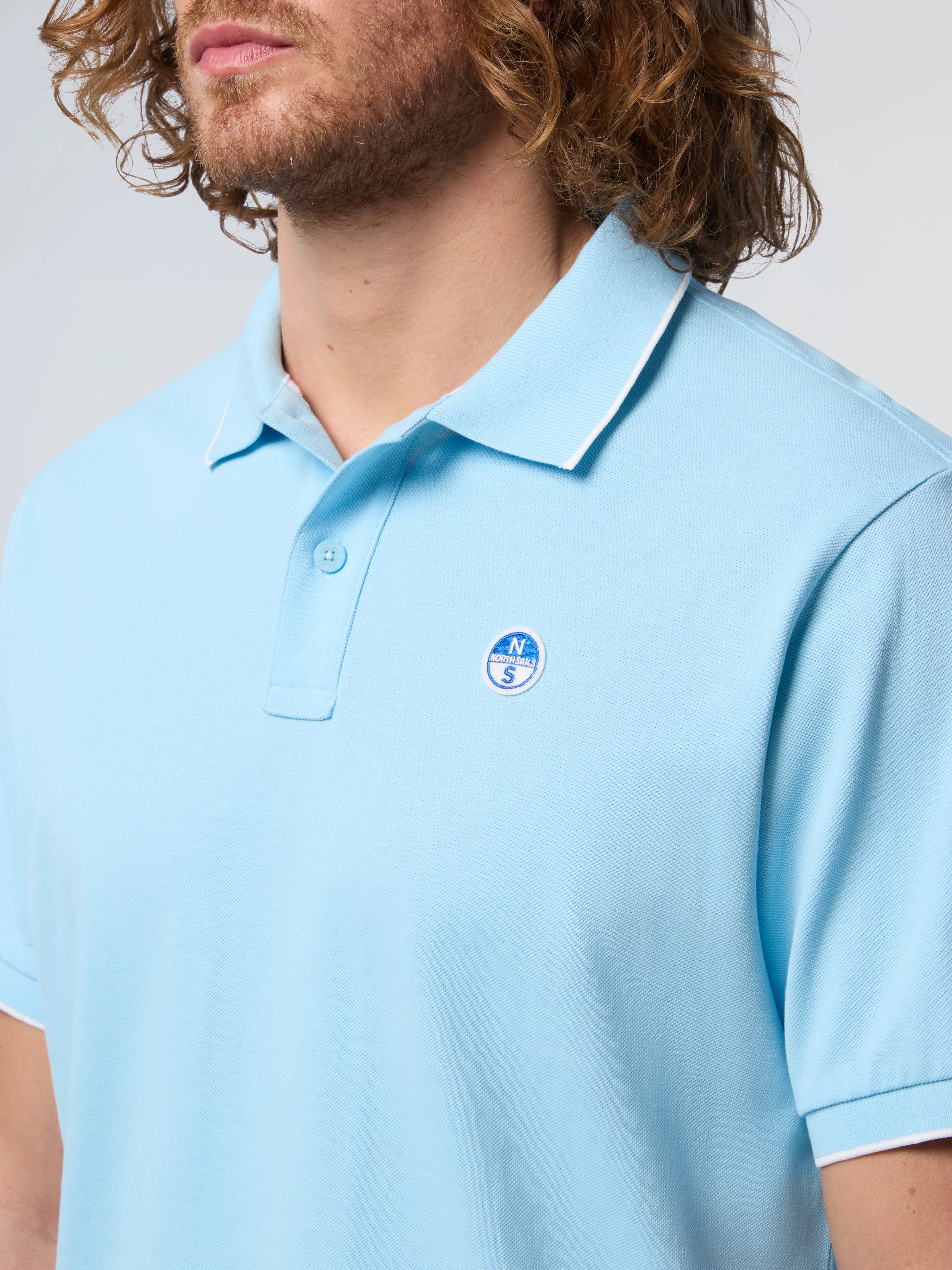Polo shirt with contrast trims - Image 46