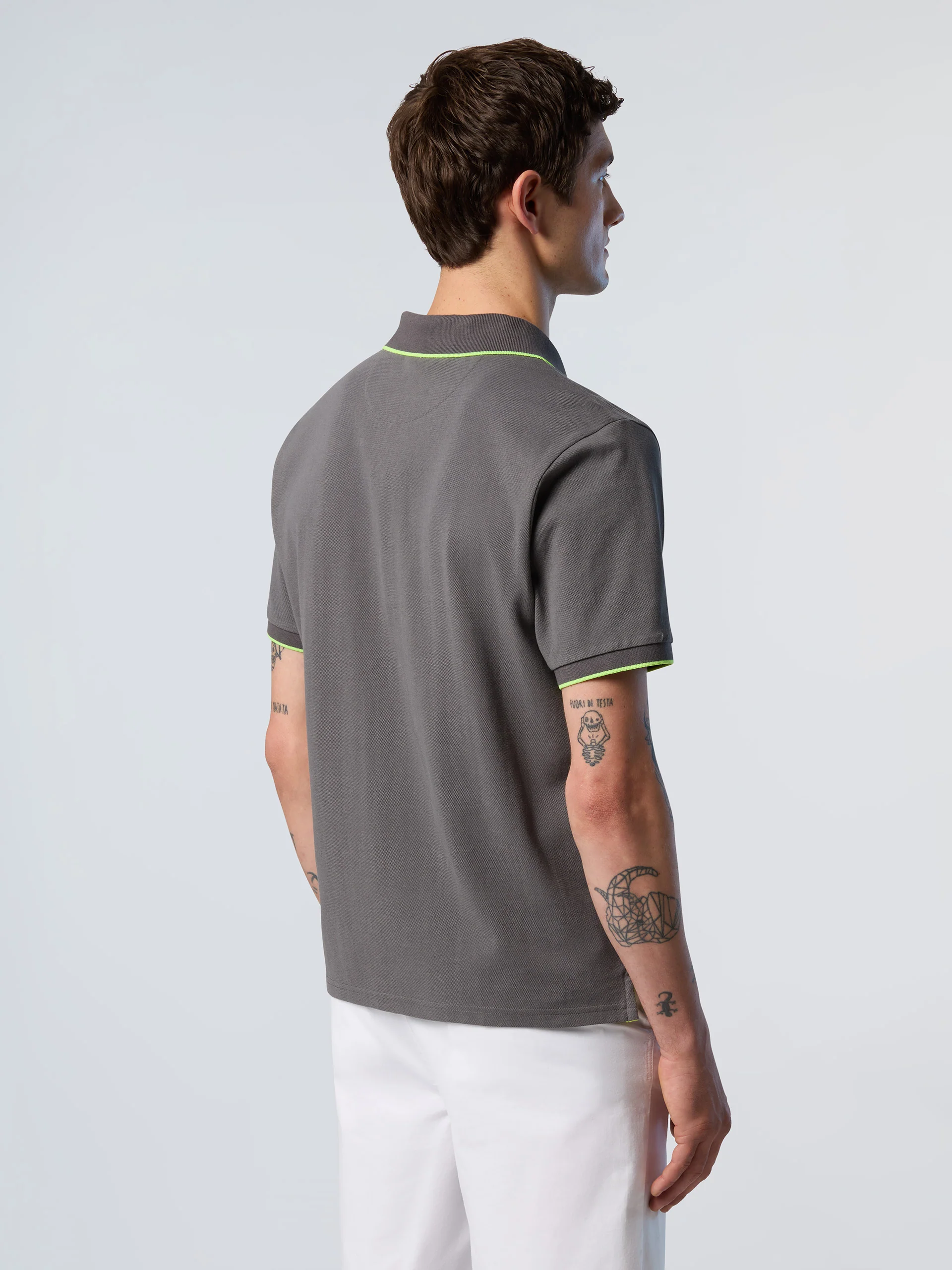 Polo shirt with contrast trims - Image 51