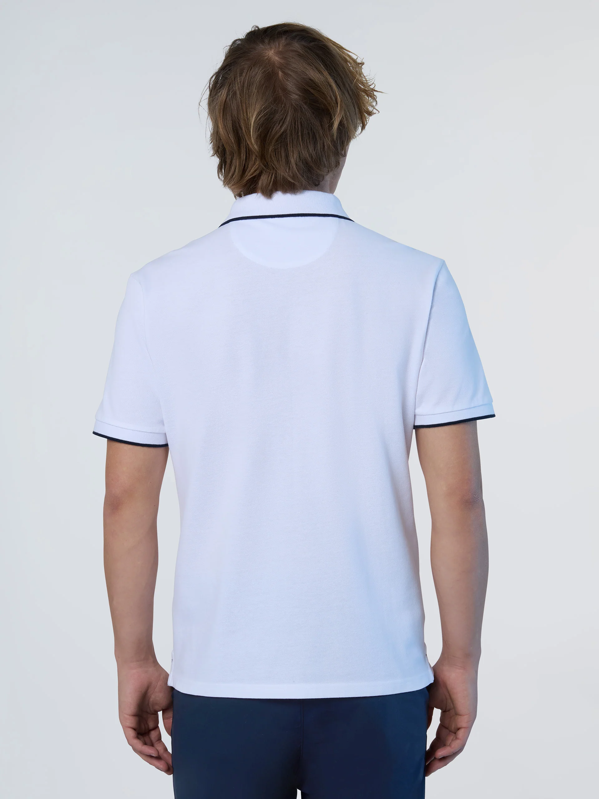 Polo shirt with logo collar - Image 4