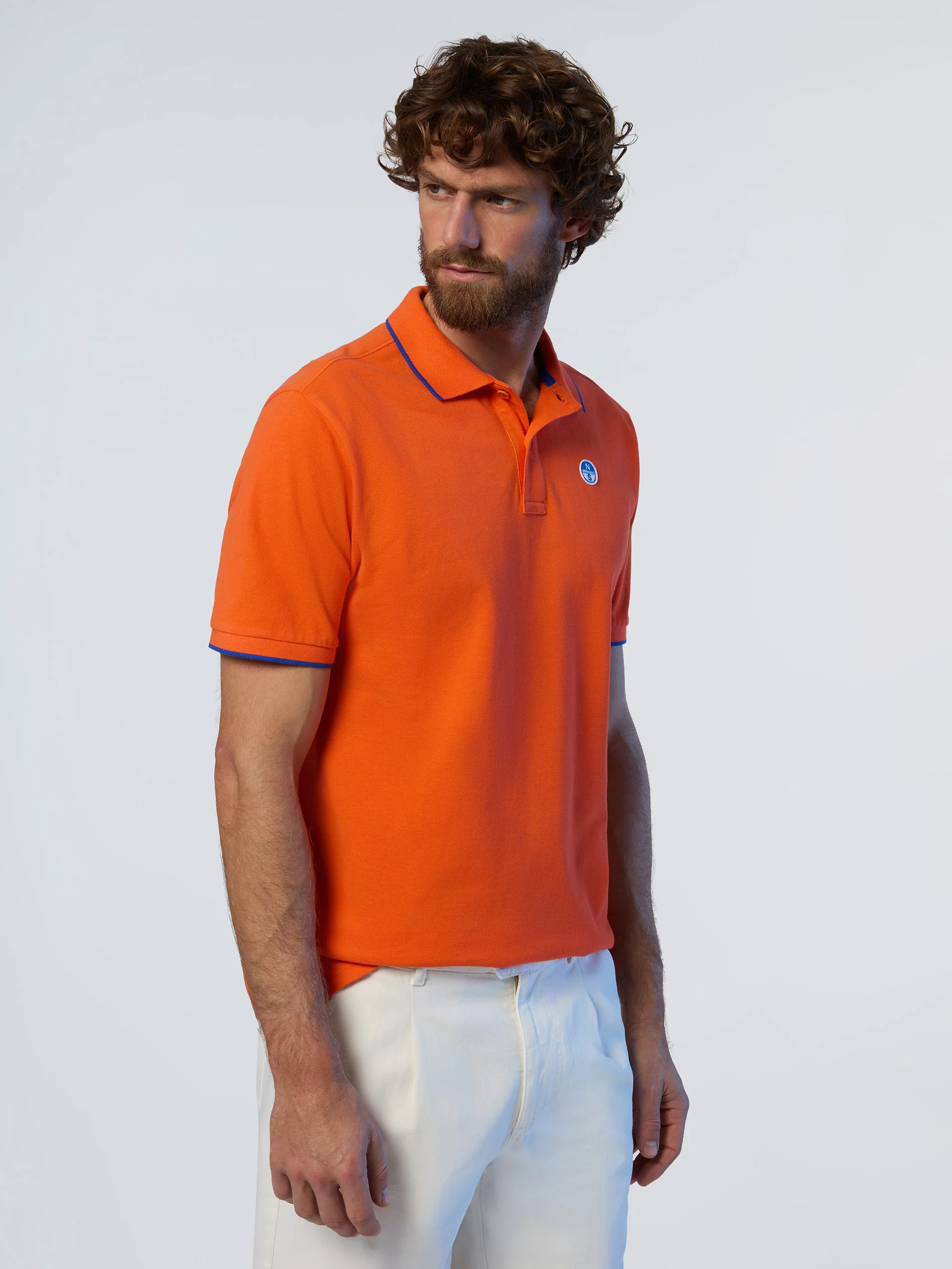 Polo shirt with logo collar - Image 44