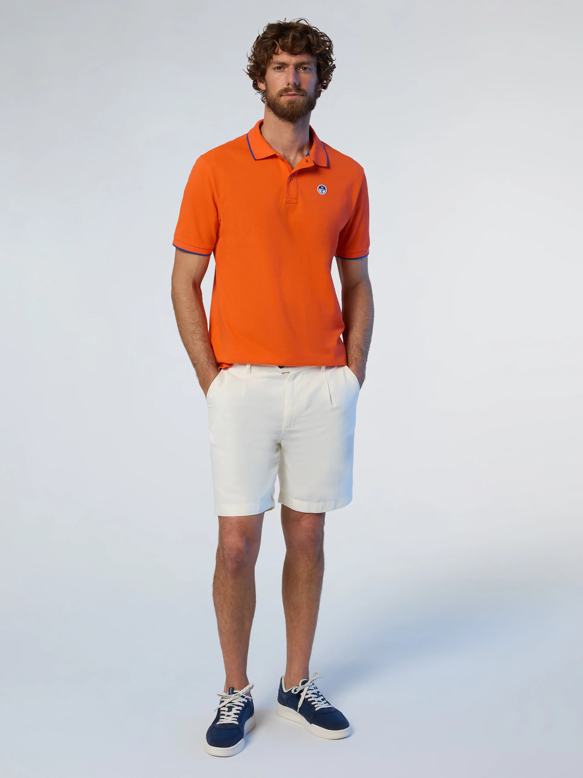 Polo shirt with logo collar - Image 47