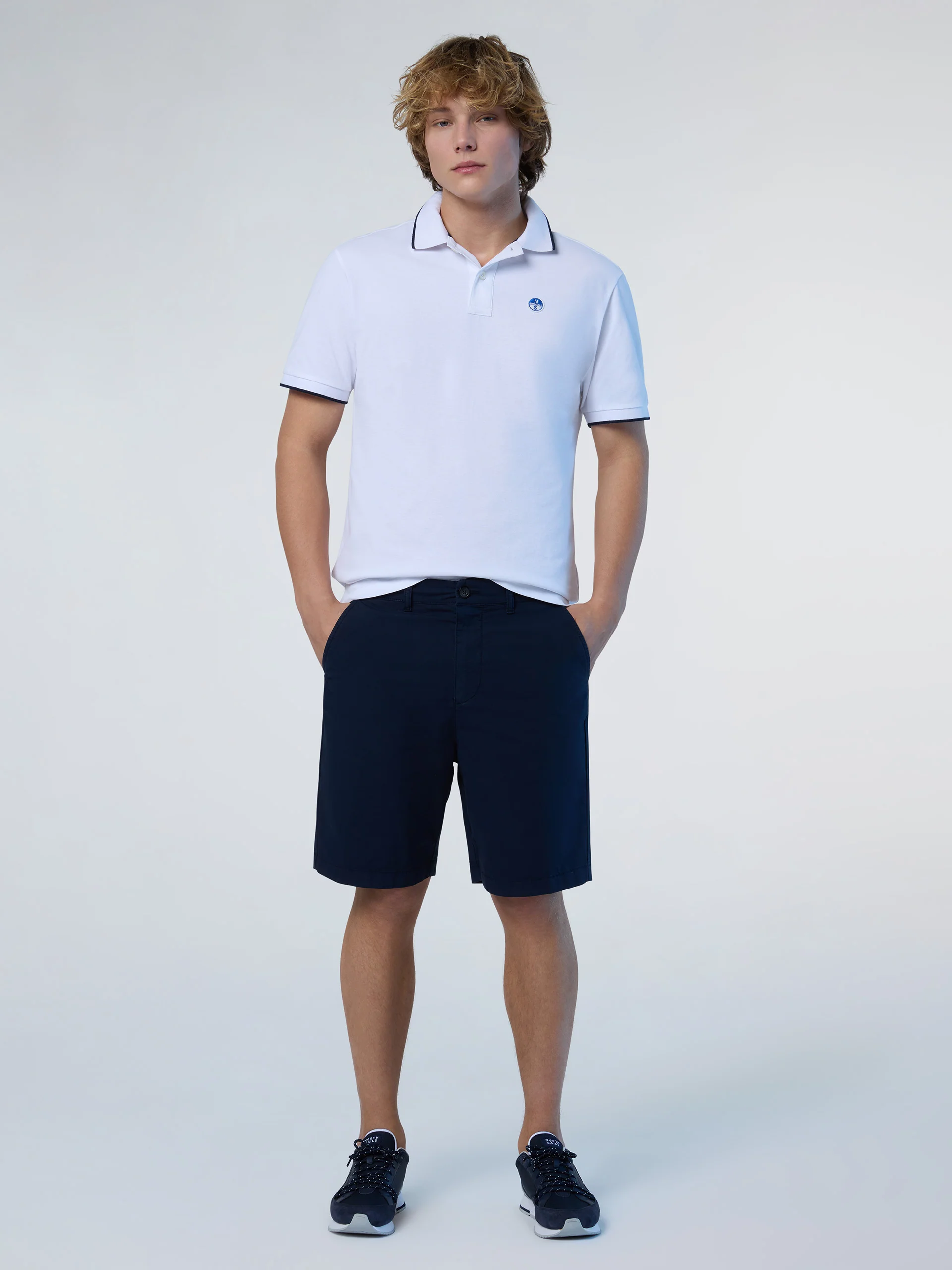 Polo shirt with logo collar - Image 5