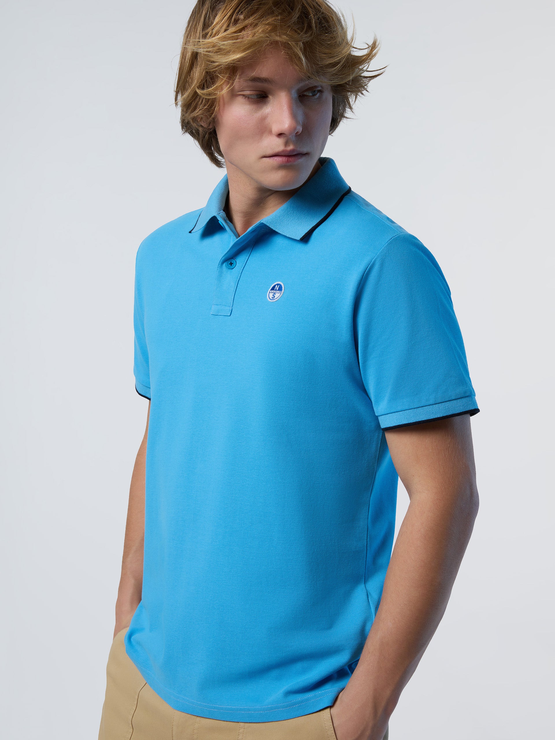 Polo shirt with logo collar - Image 51