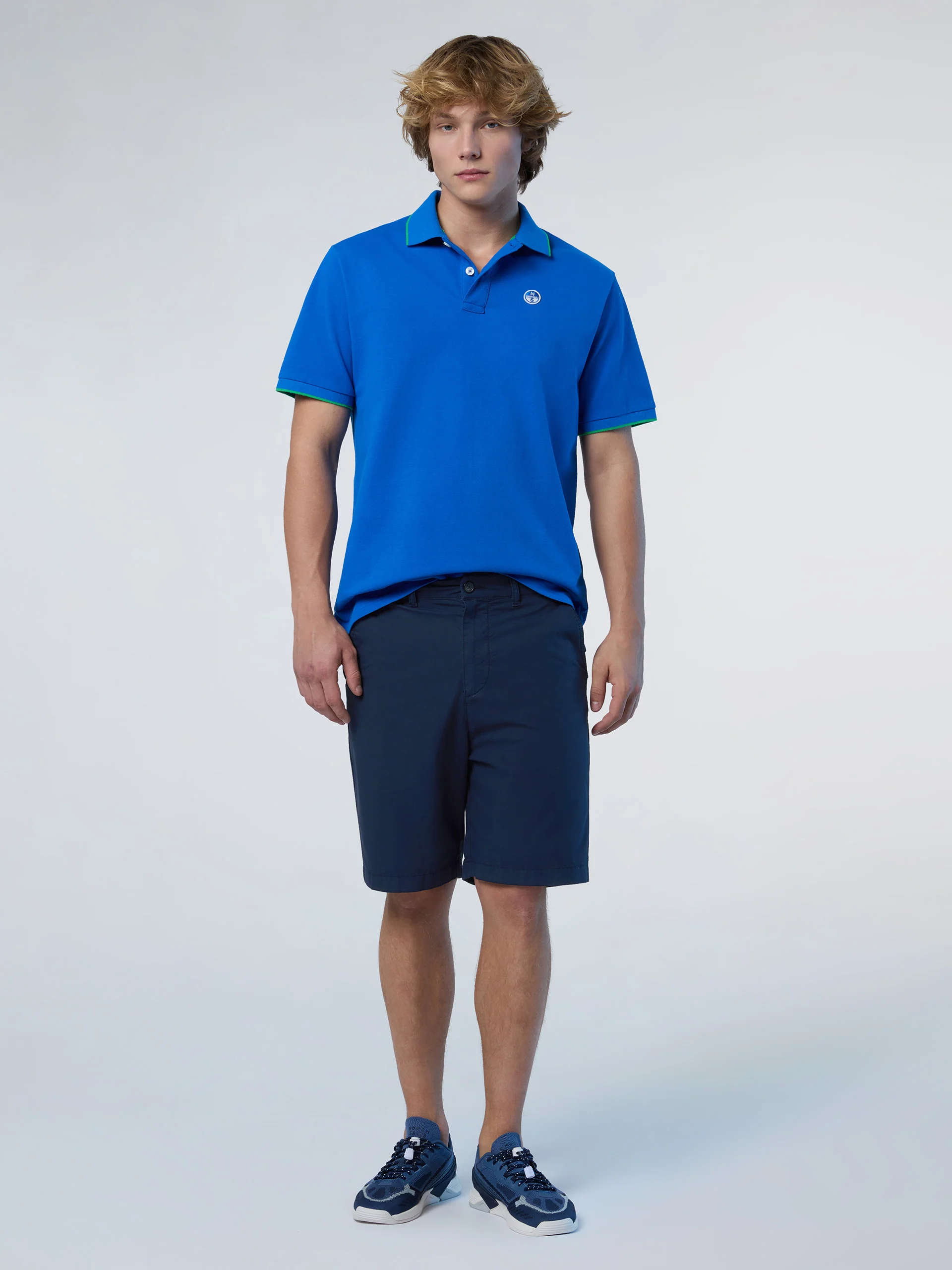 Polo shirt with logo collar - Image 61