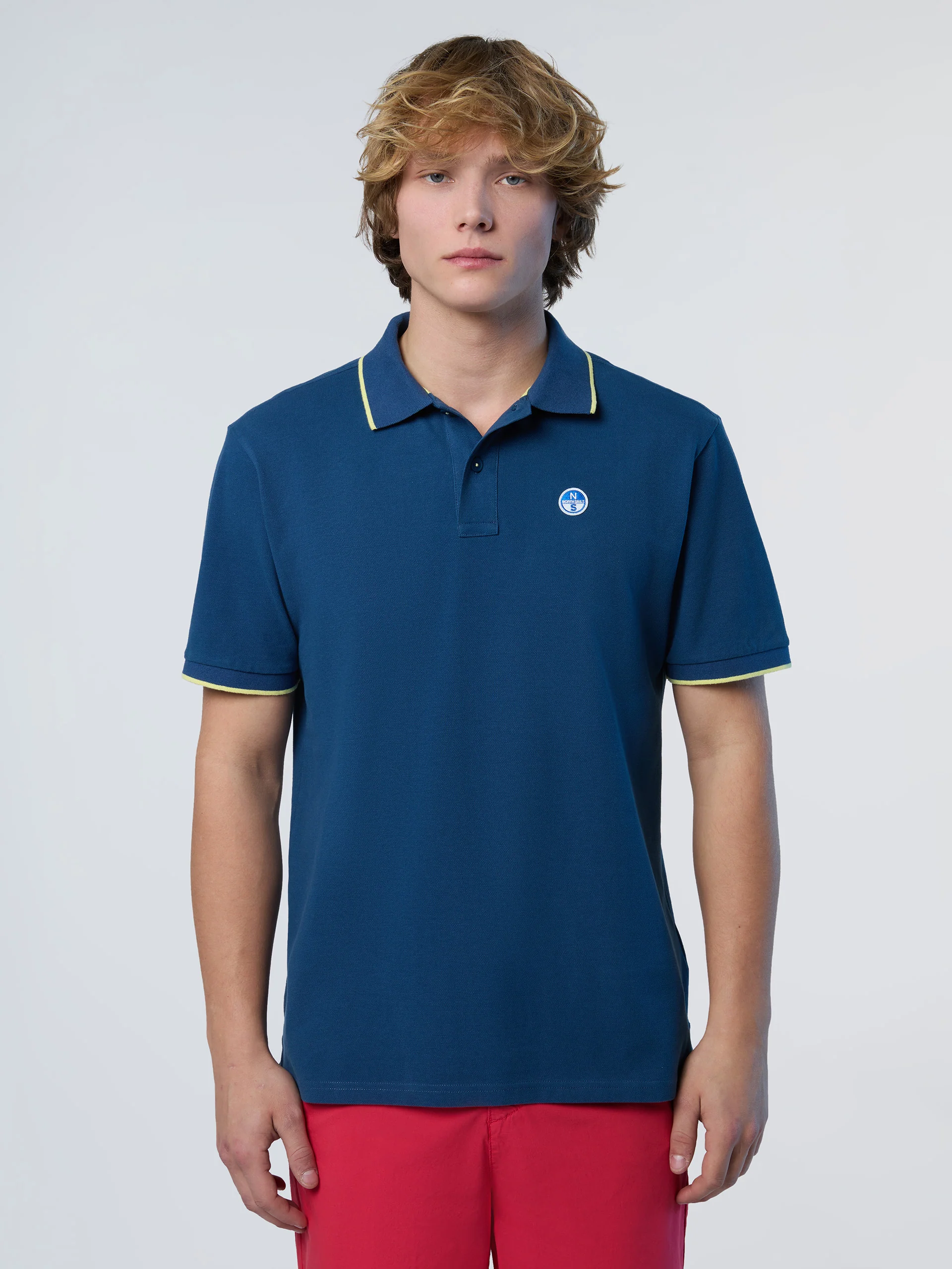 Polo shirt with logo collar - Image 64