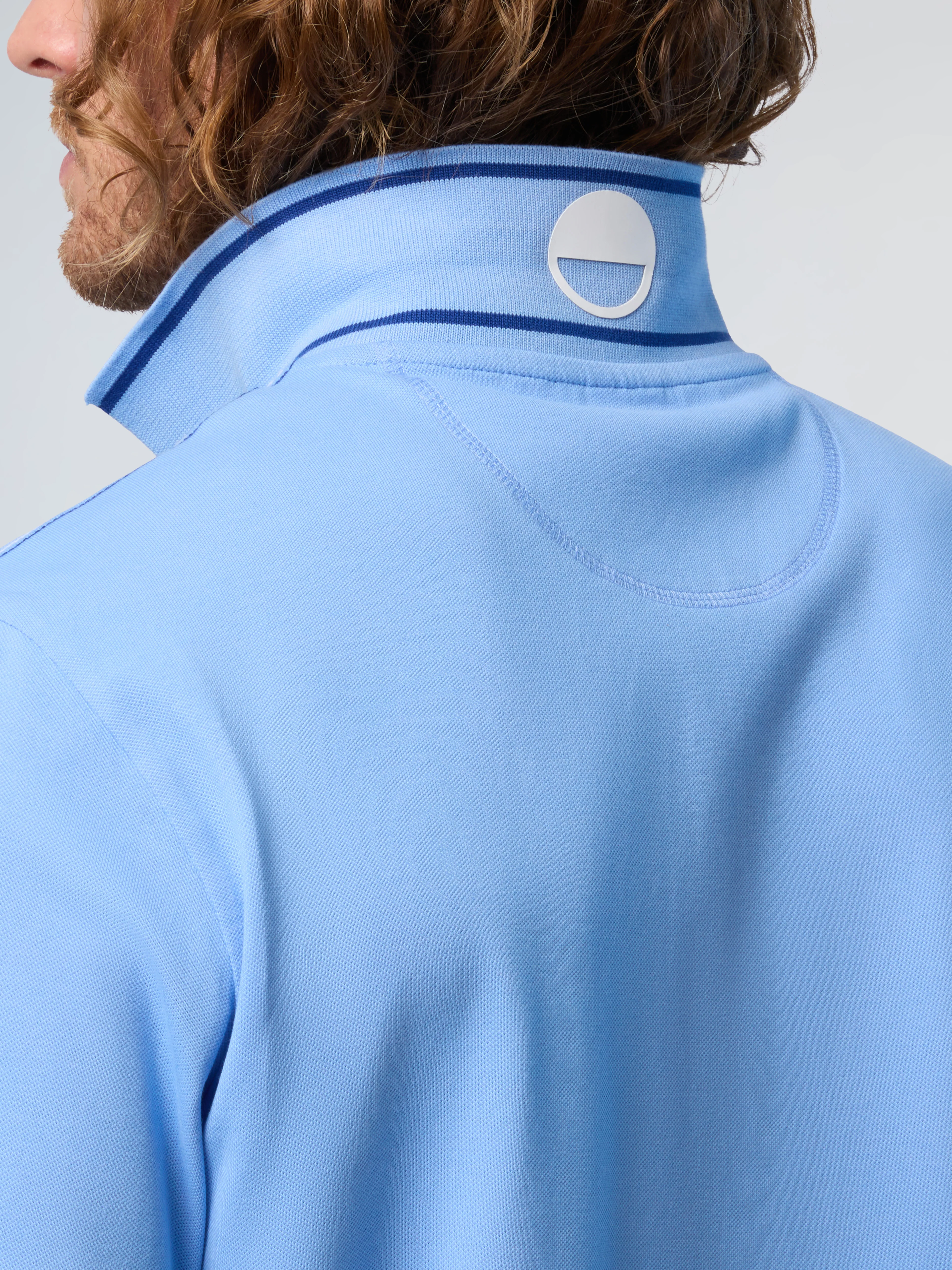 Polo shirt with striped collar - Image 21