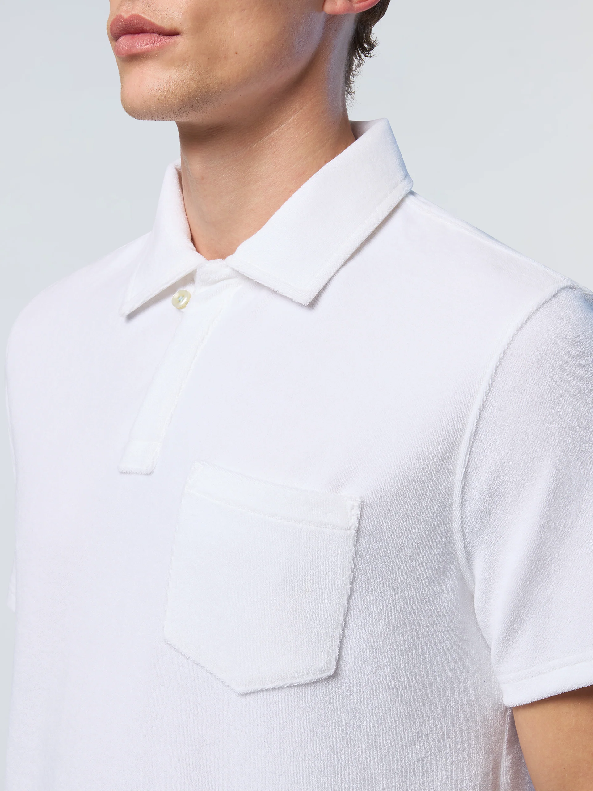 Terry toweling polo shirt - Image 6