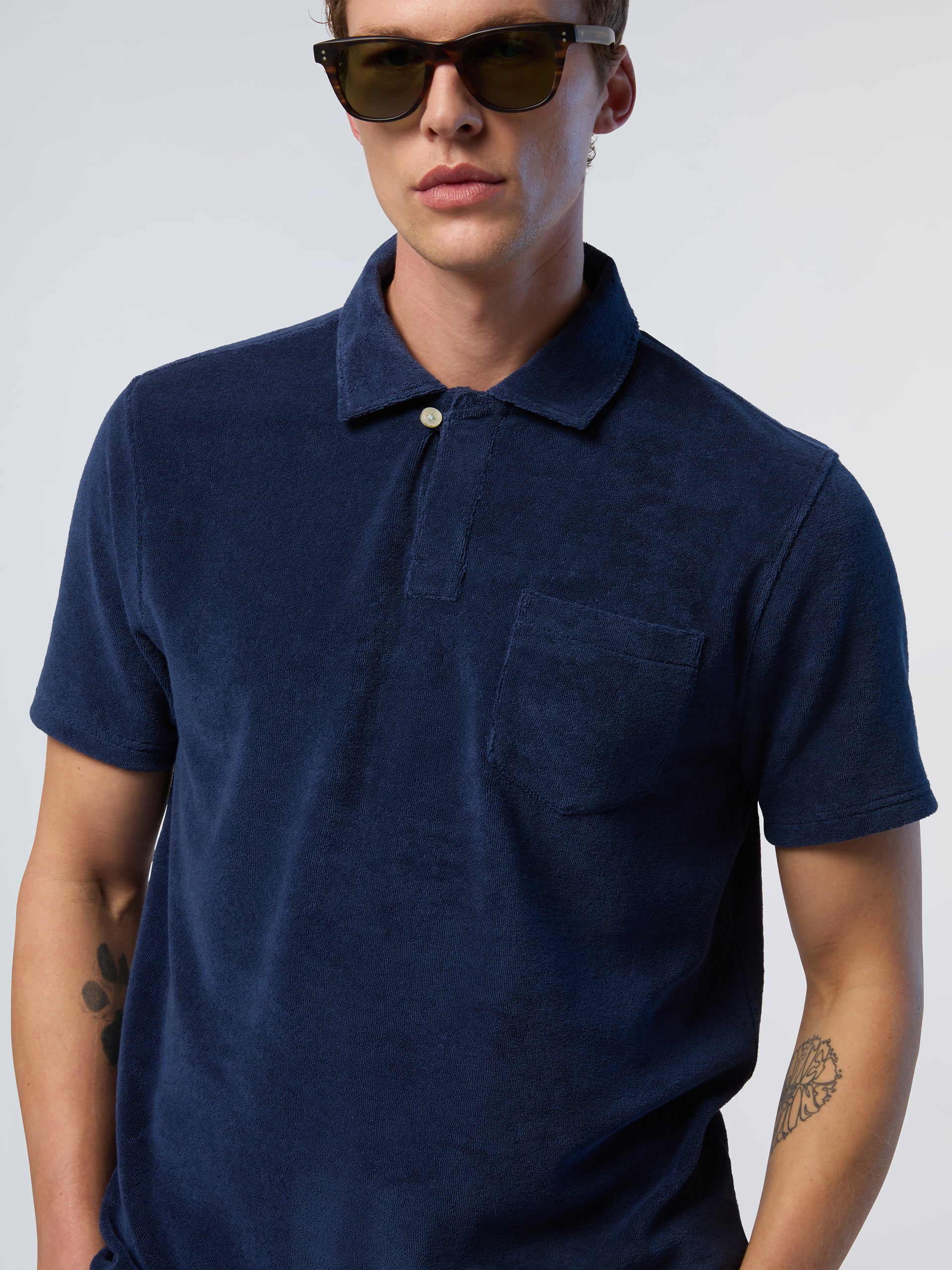 Terry toweling polo shirt - Image 8