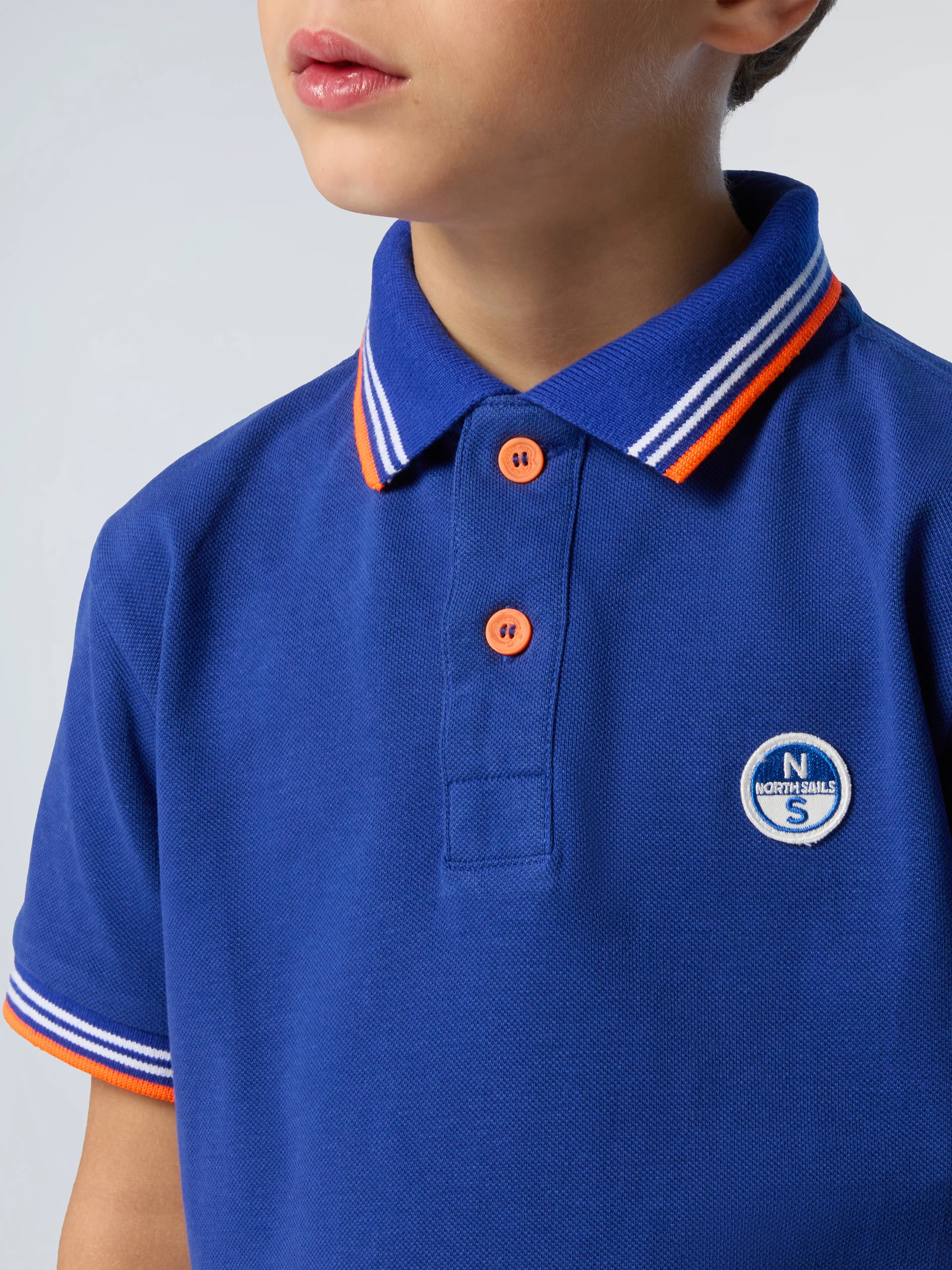 Polo shirt with striped trims - Image 23