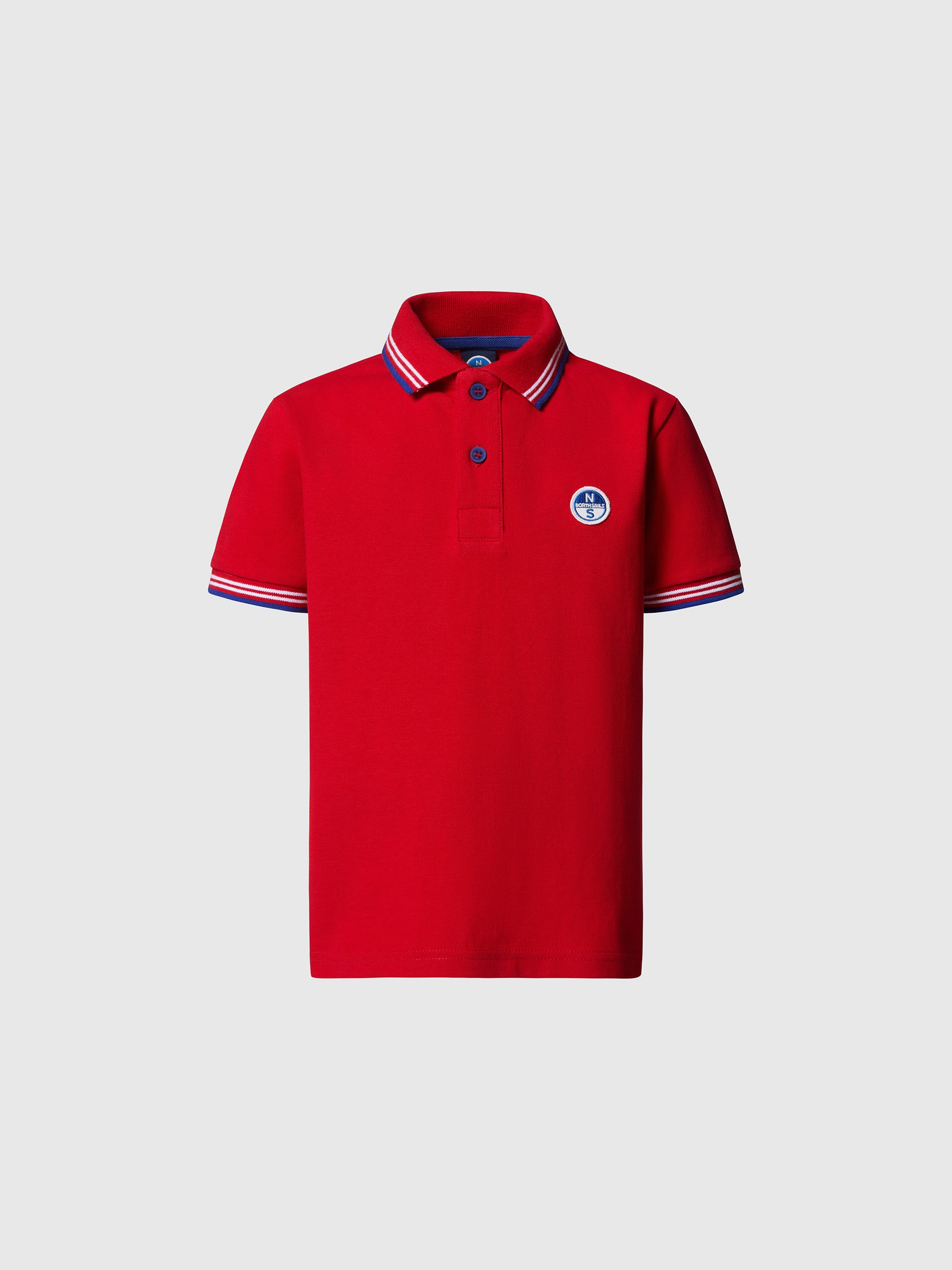 Polo shirt with striped trims - Image 8