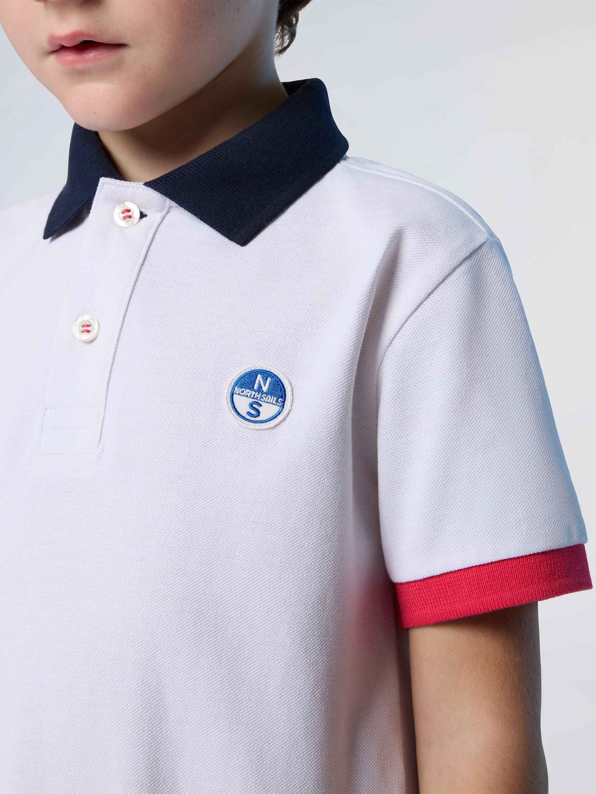 Polo shirt with colorful trims - Image 6