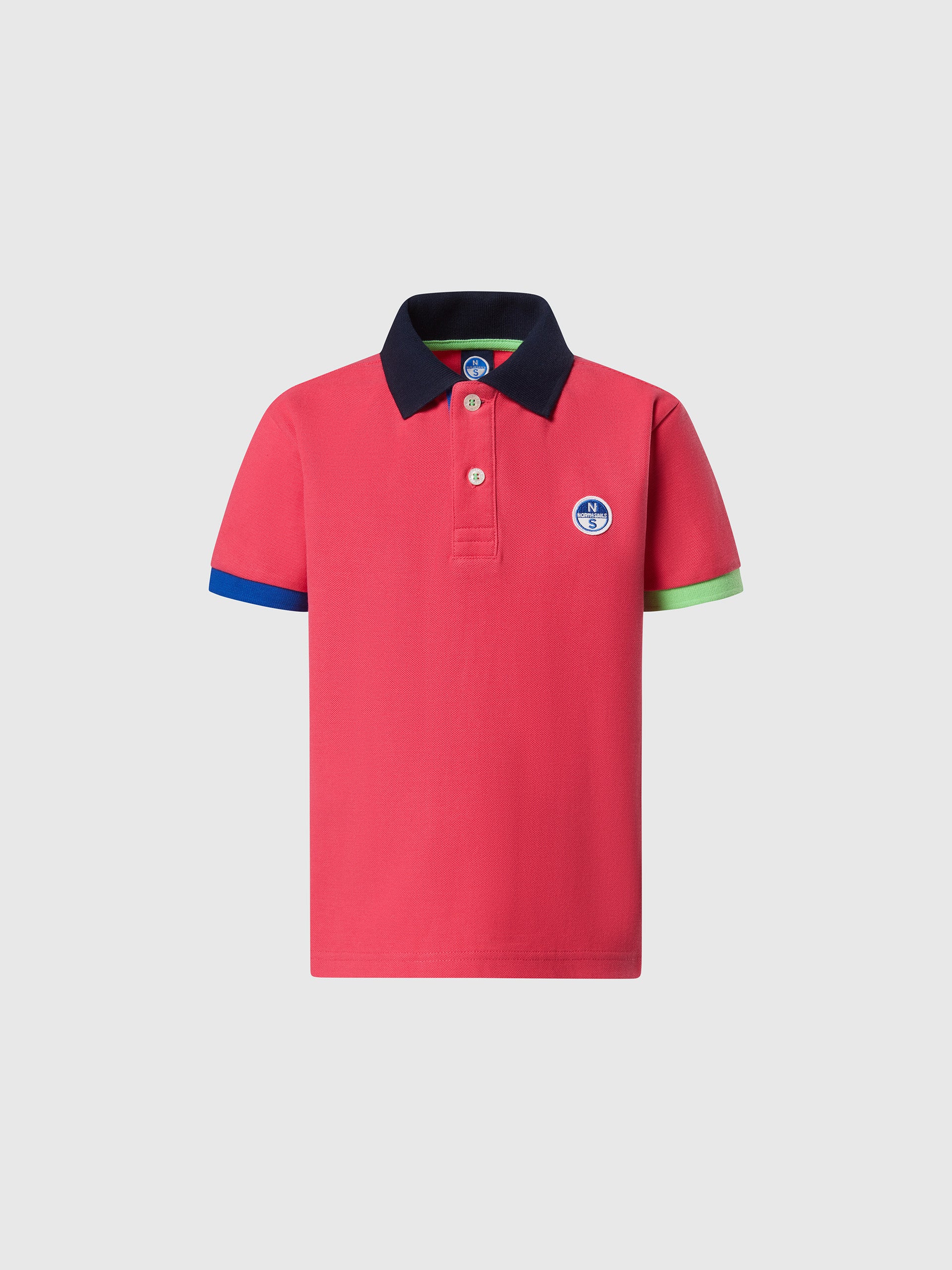 Polo shirt with colorful trims - Image 9