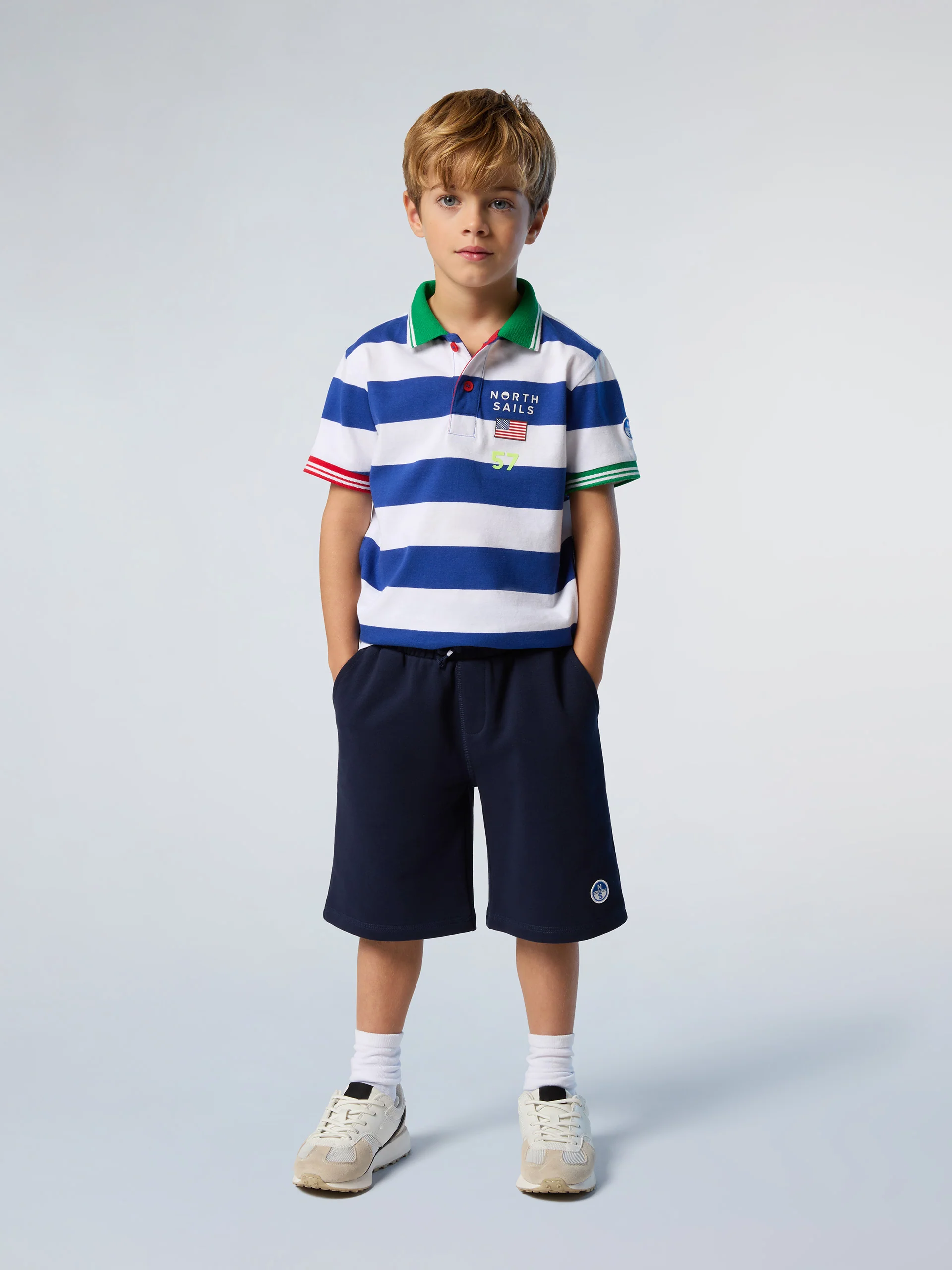 Striped jersey polo shirt - Image 5