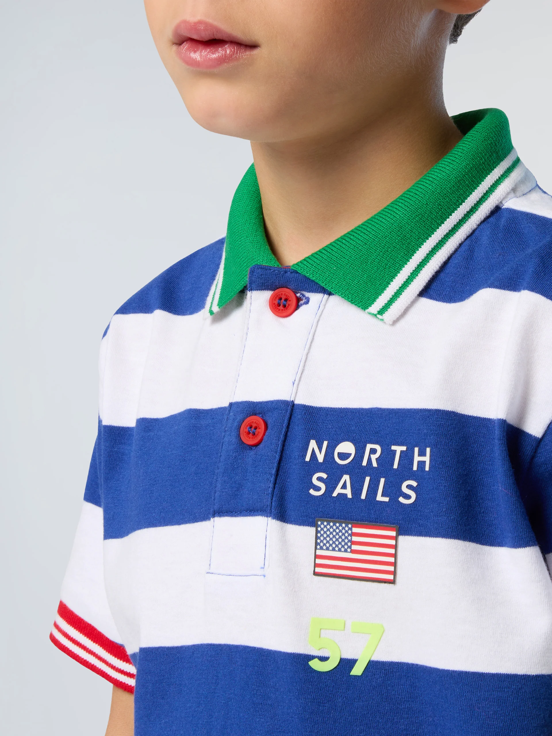 Striped jersey polo shirt - Image 6