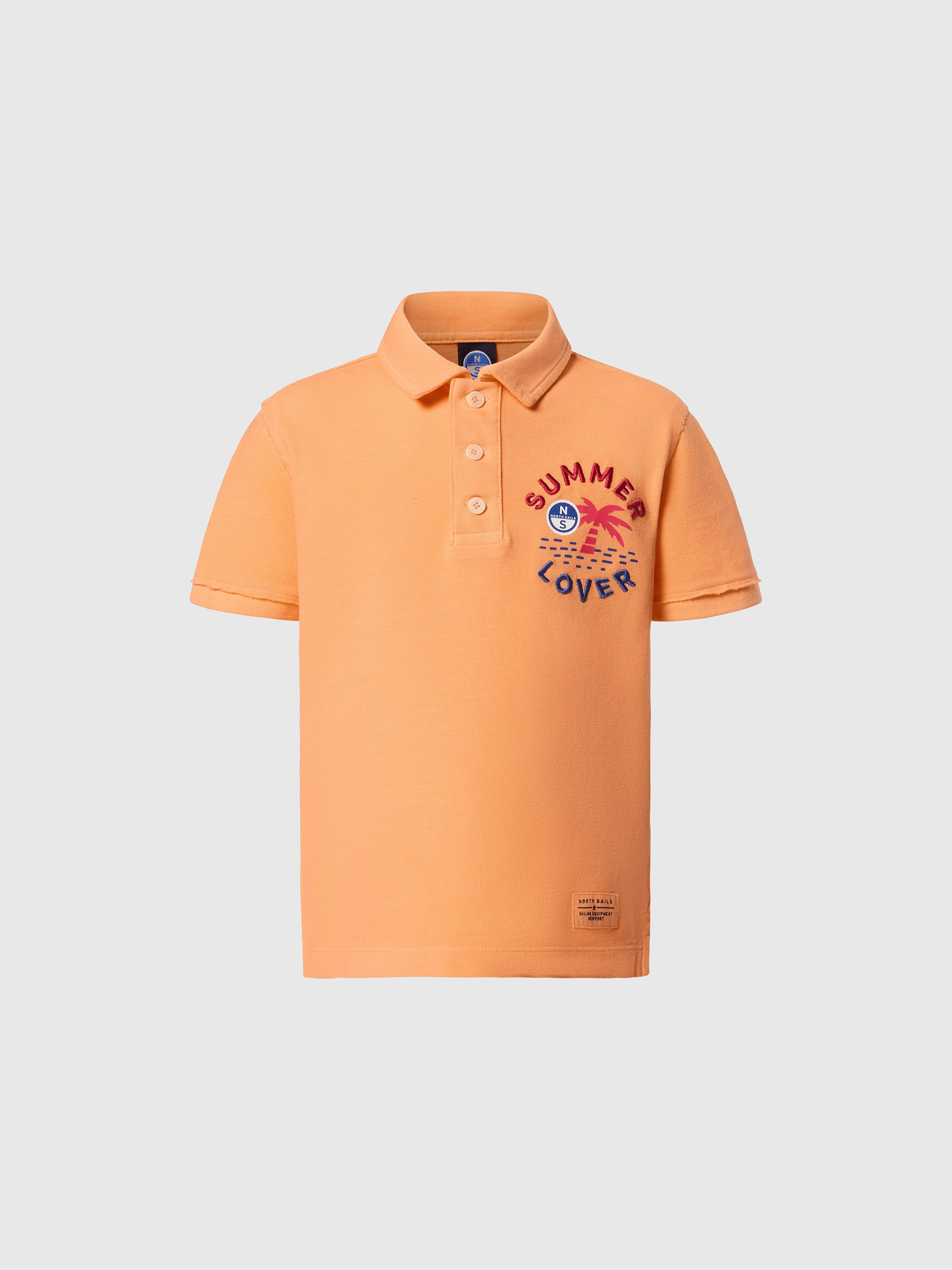 Polo shirt with palm tree print - Image 10