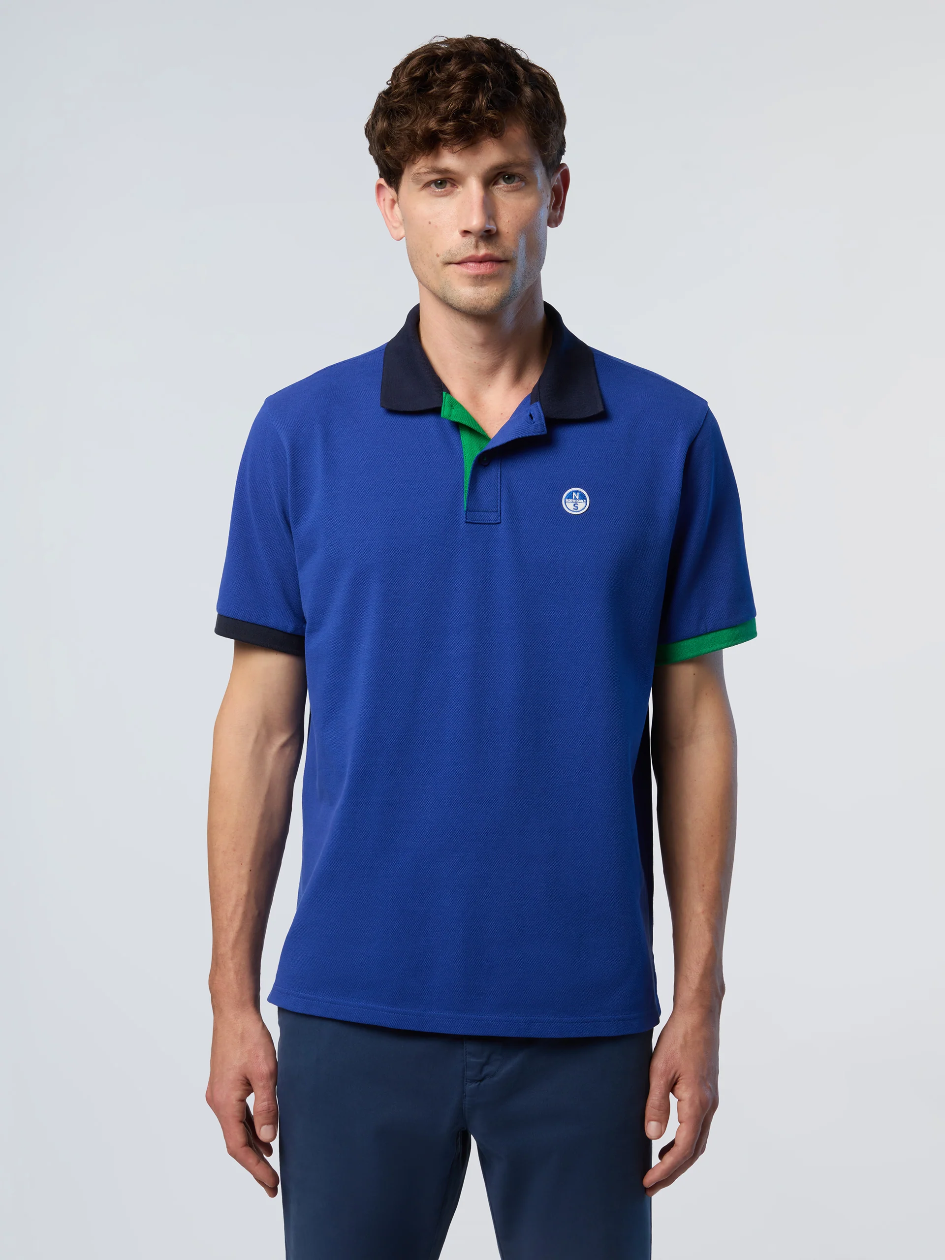 Polo shirt with contrast trims - Image 43