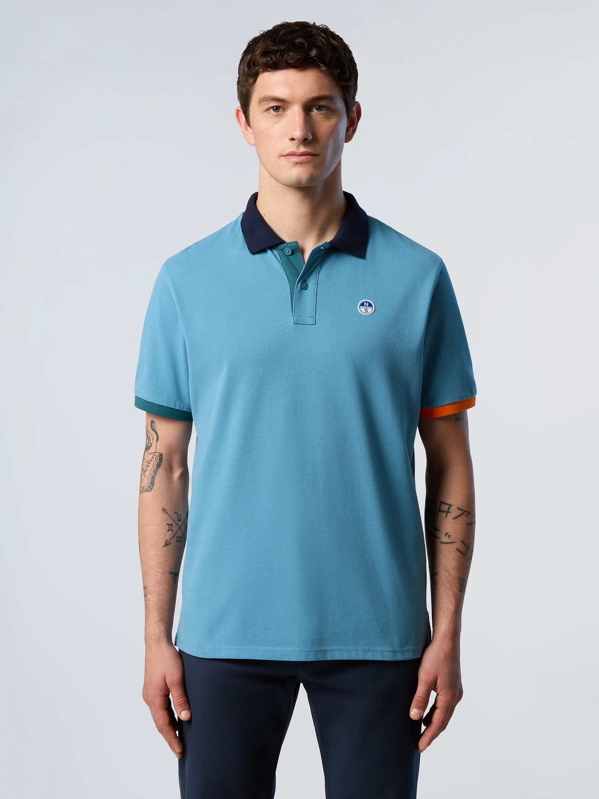 Polo shirt with contrast trims - Image 57