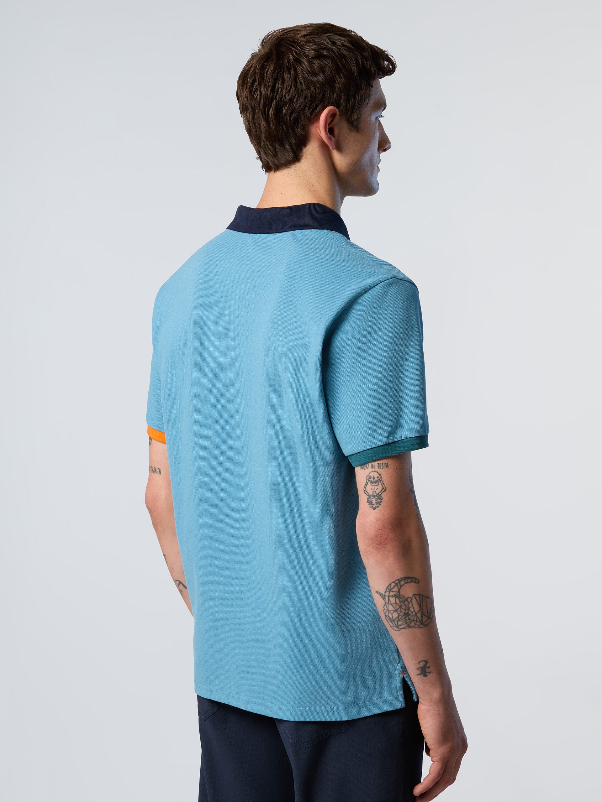 Polo shirt with contrast trims - Image 60