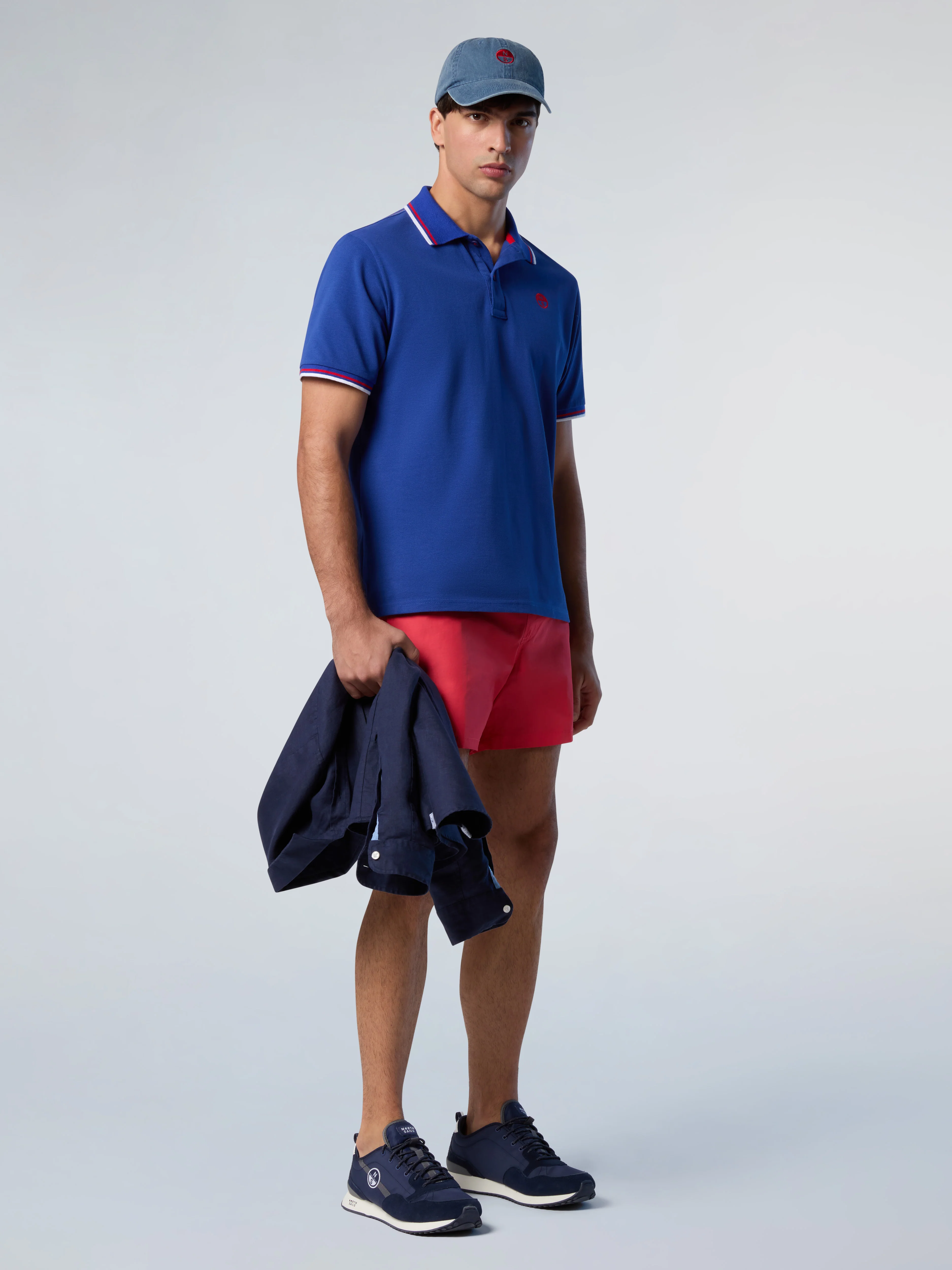 Polo shirt with striped trims - Image 19