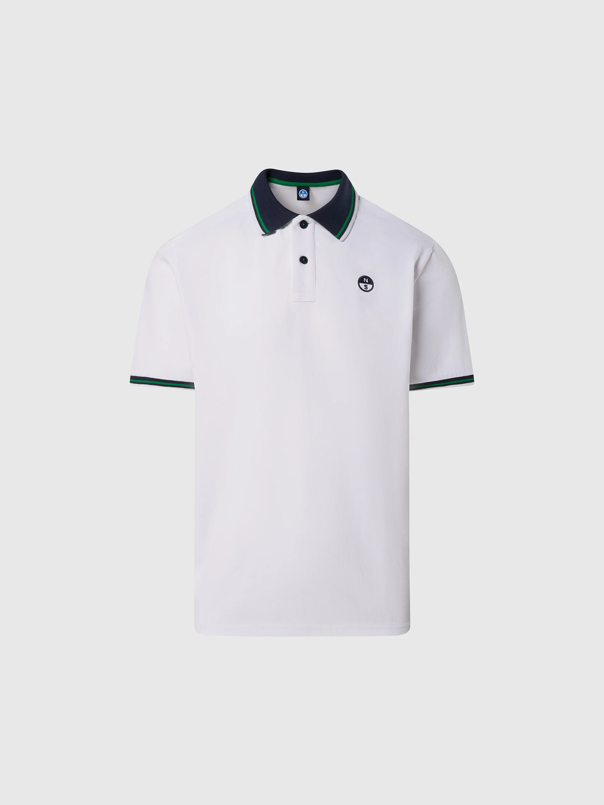 Polo shirt with striped trims - Image 3