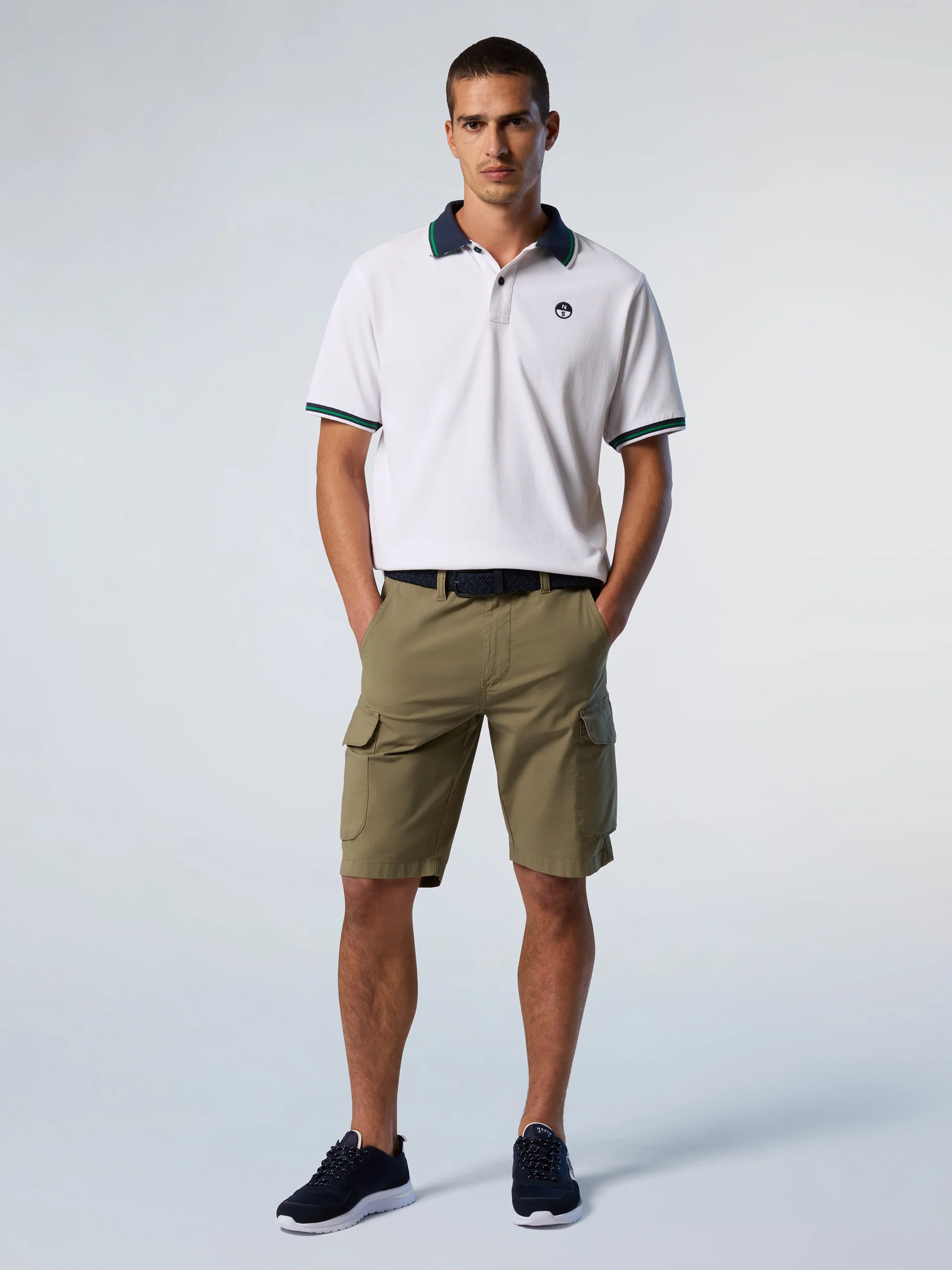 Polo shirt with striped trims - Image 5