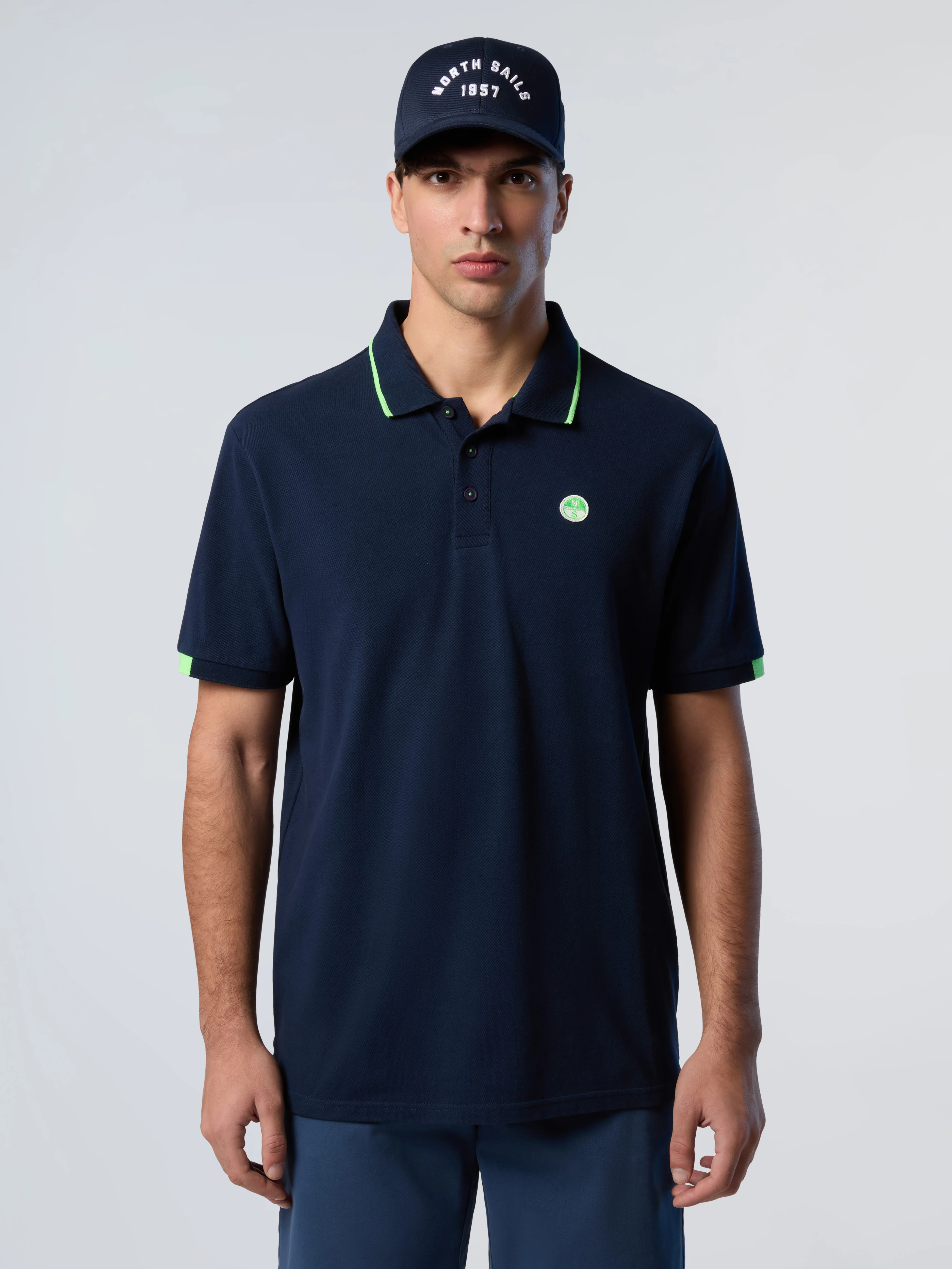 Polo shirt with neon logo - Image 8