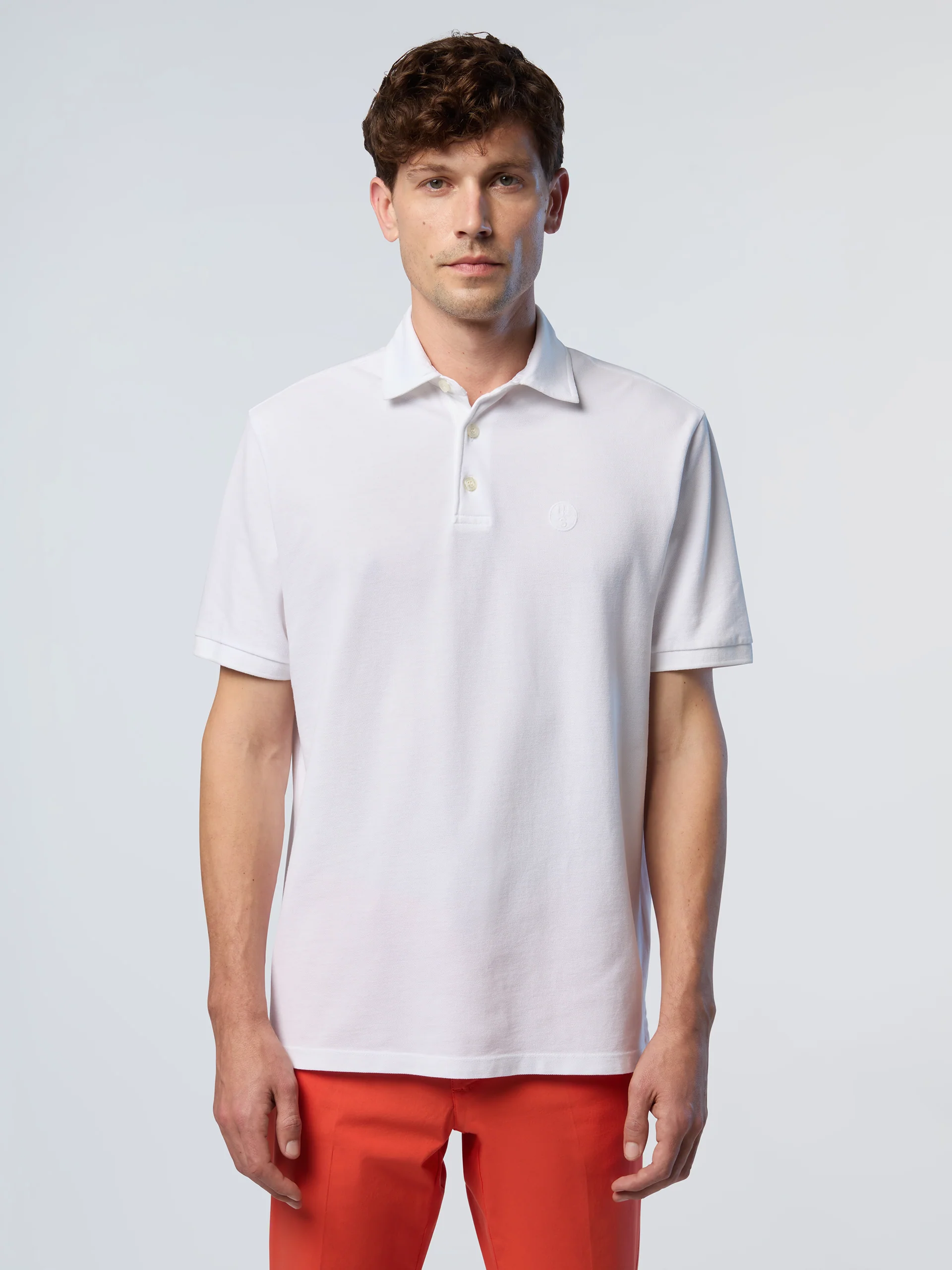 Polo shirt with embroidered logo