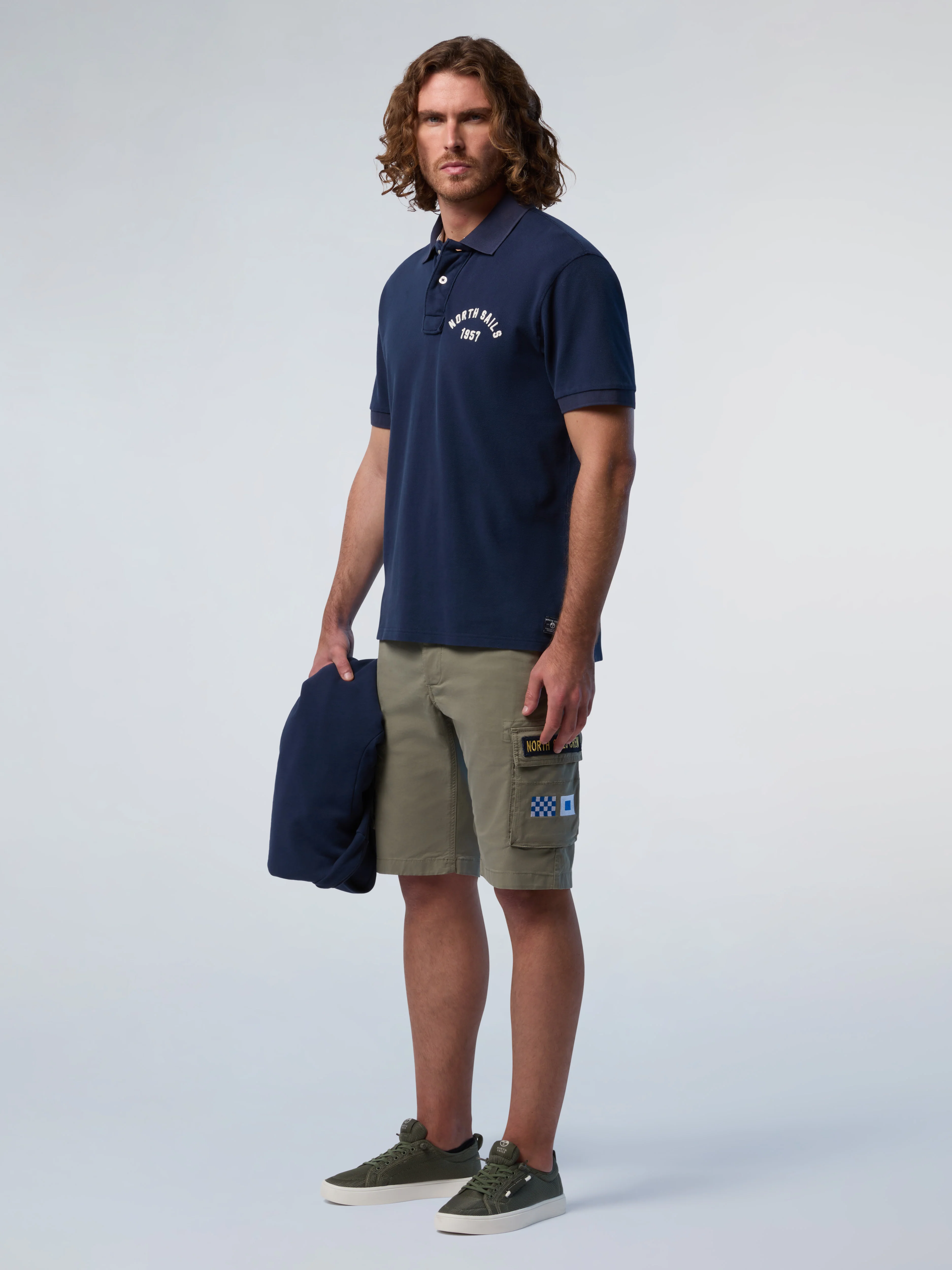 Polo shirt with vintage wash - Image 12