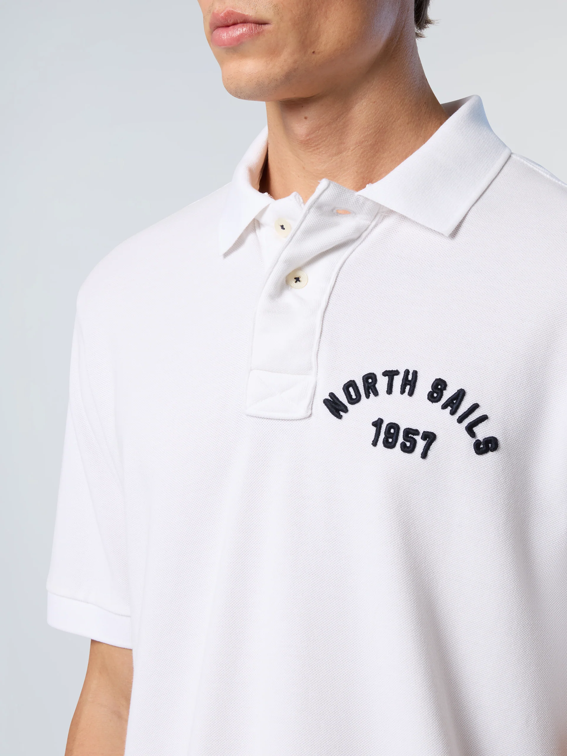 Polo shirt with vintage wash - Image 6