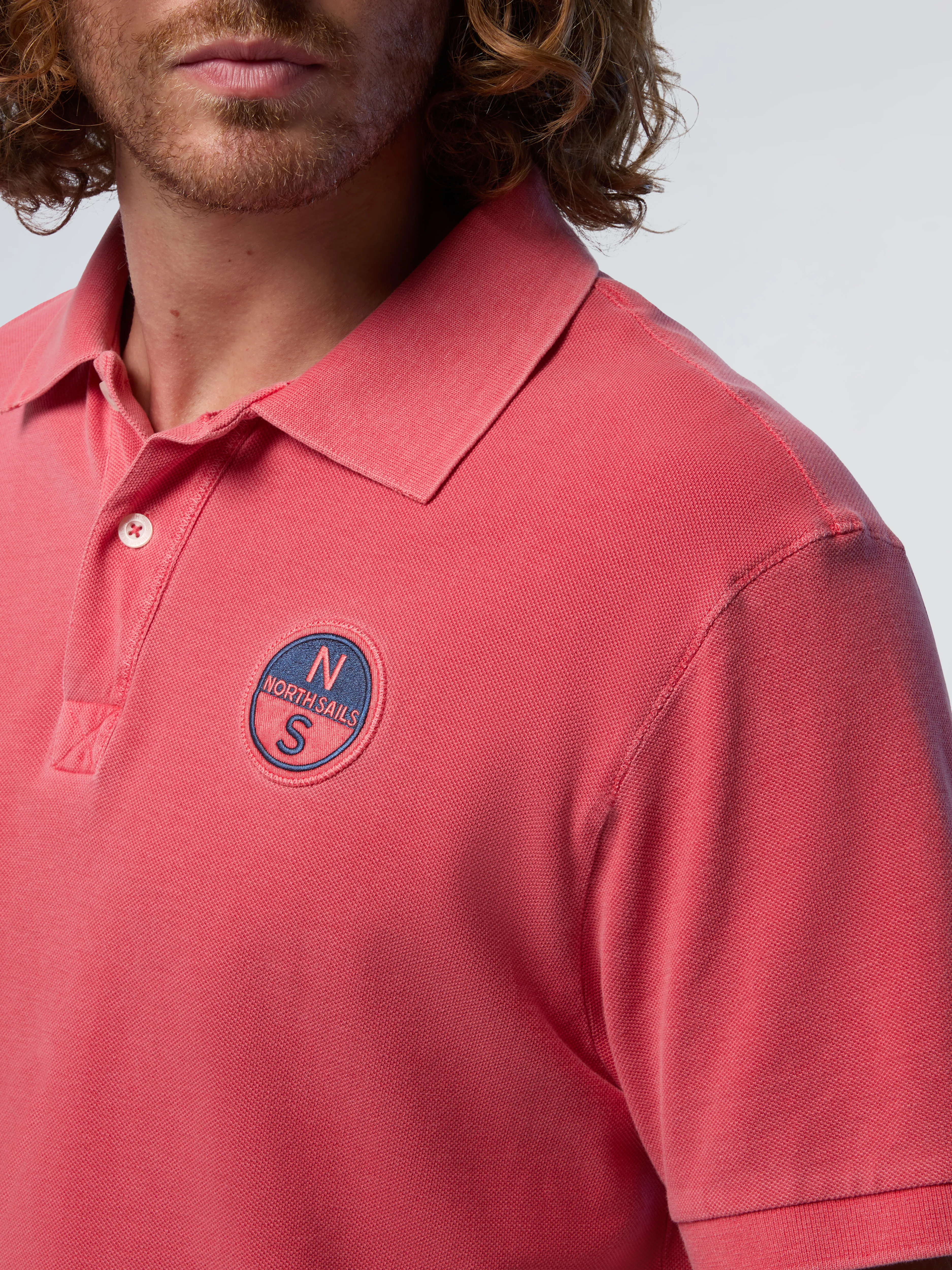 Polo shirt with pigment-dyed finish - Image 14
