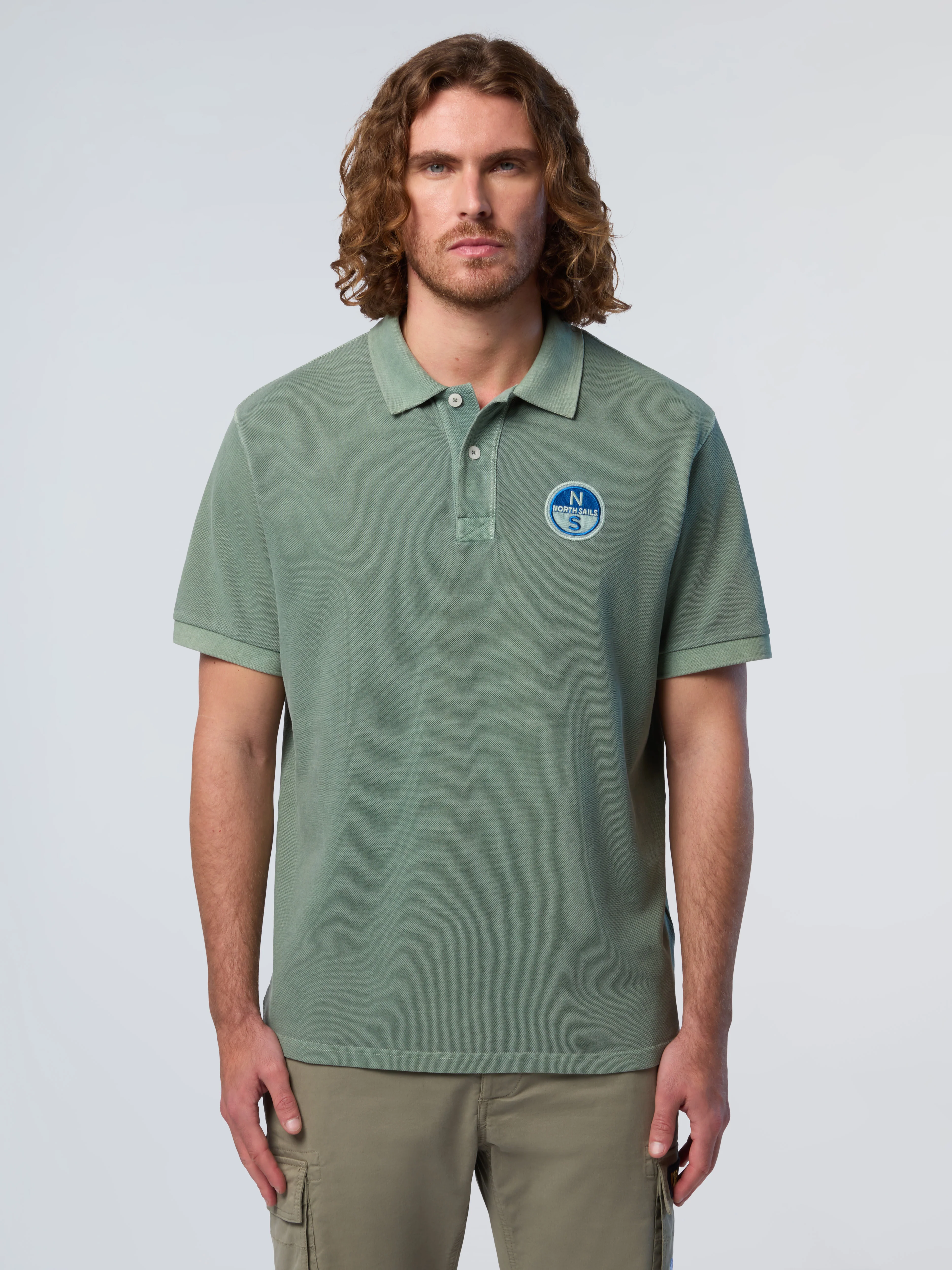 Polo shirt with pigment-dyed finish - Image 15