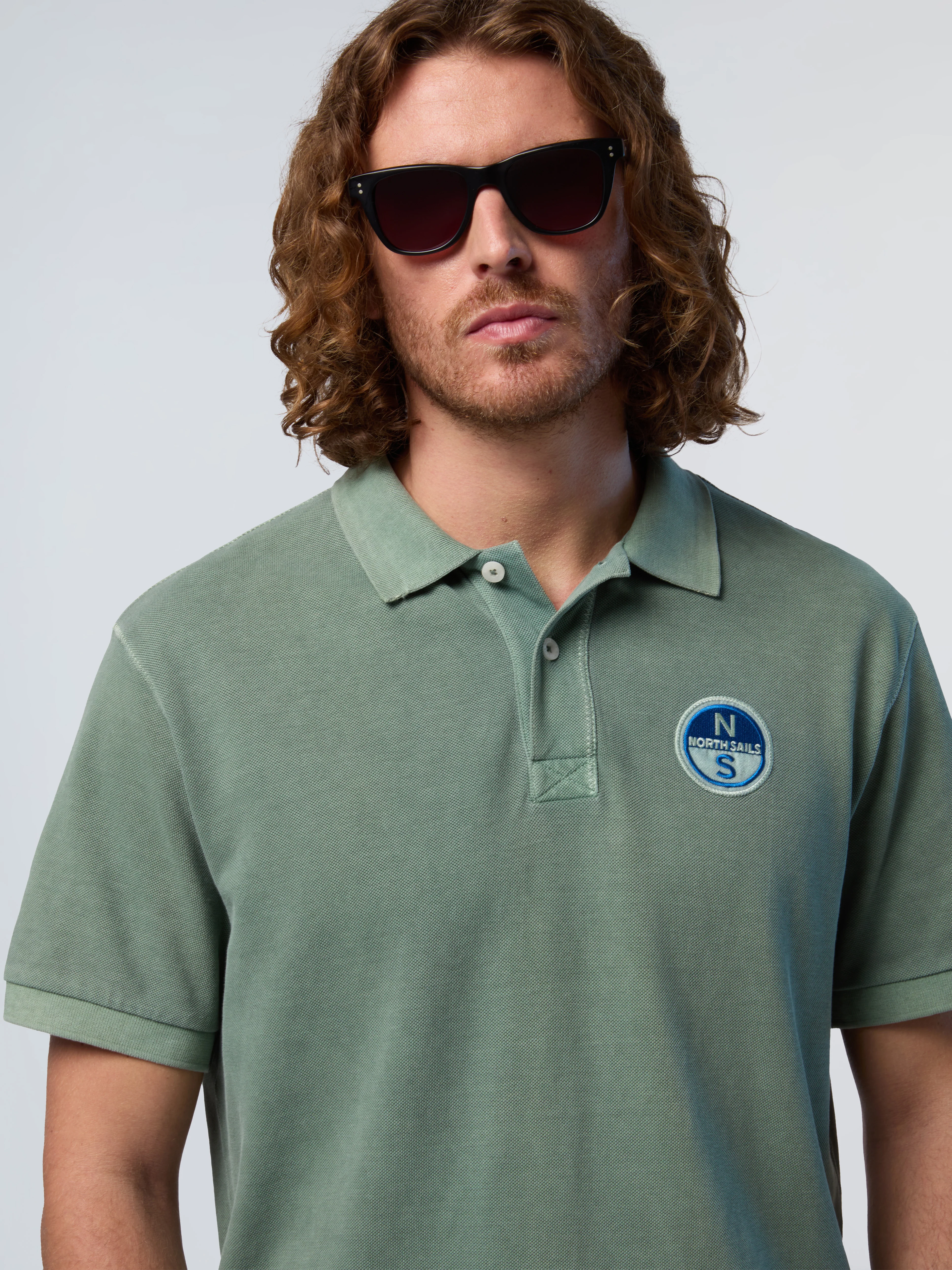 Polo shirt with pigment-dyed finish - Image 16