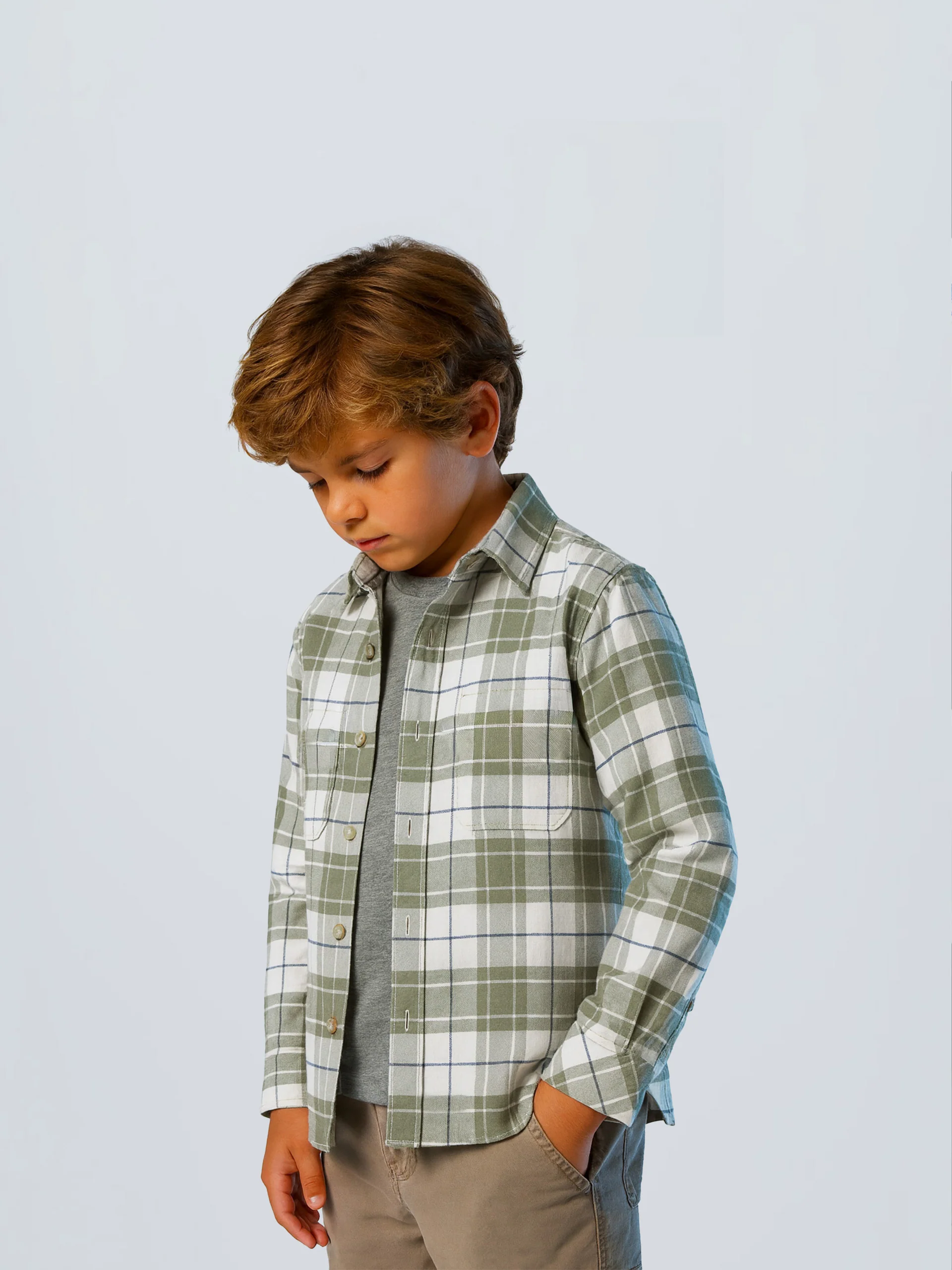 Checked flannel shirt - Image 3