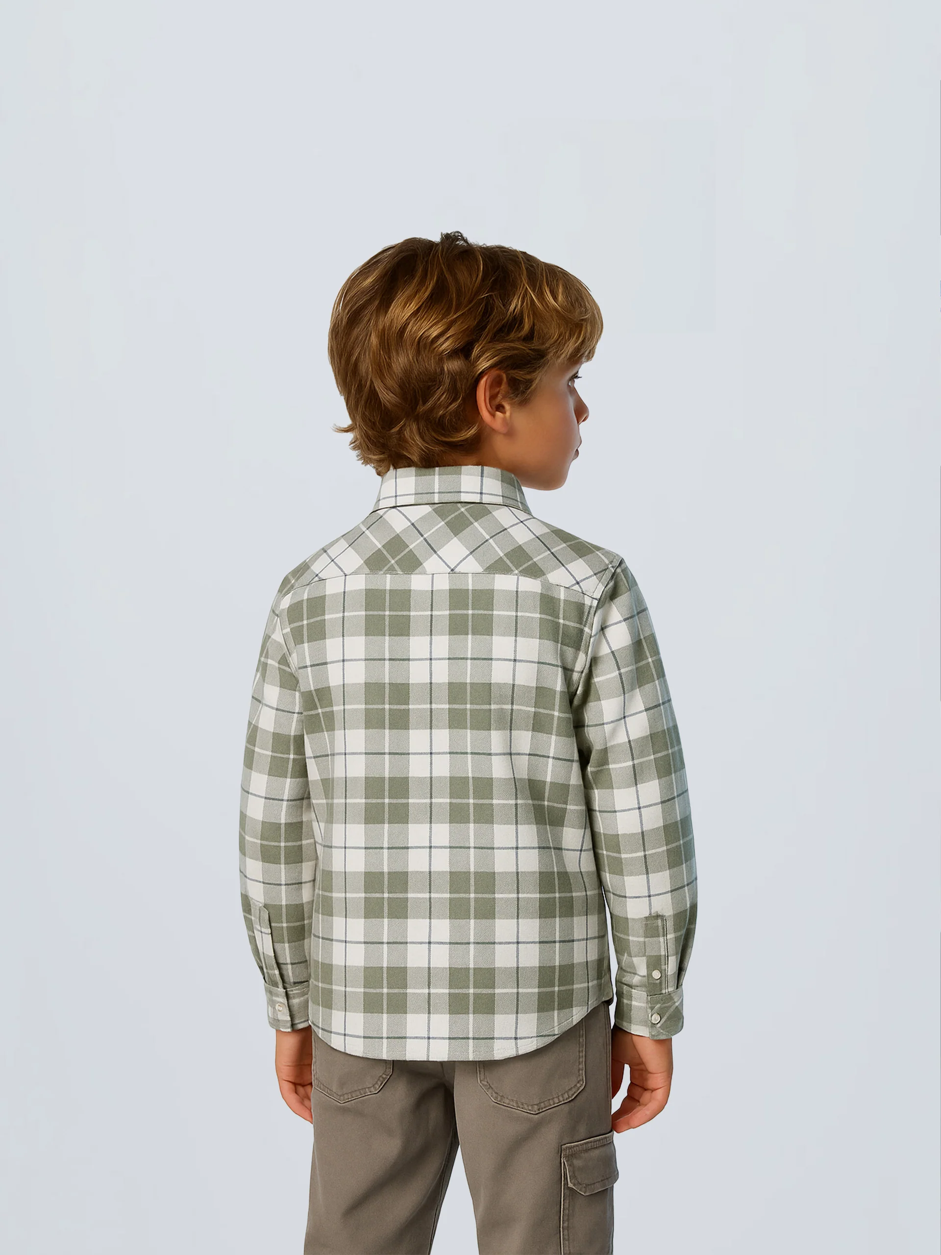 Checked flannel shirt - Image 4