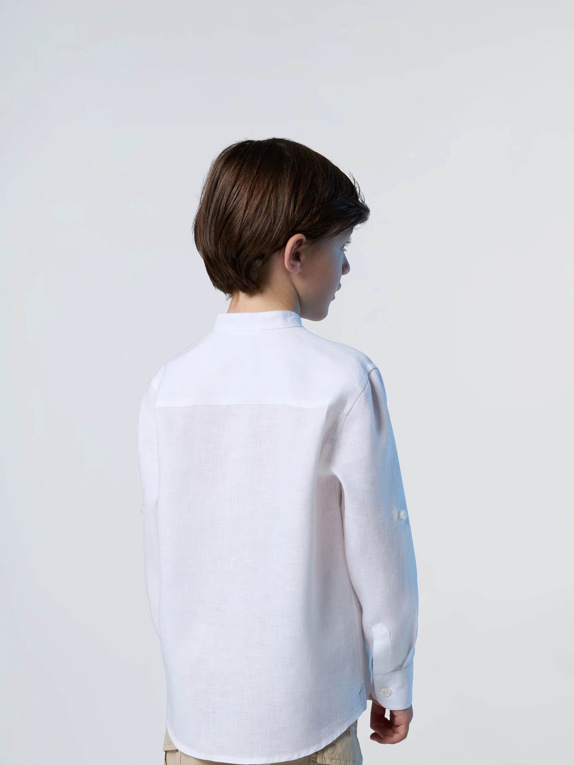 Mandarin collar shirt - Image 4