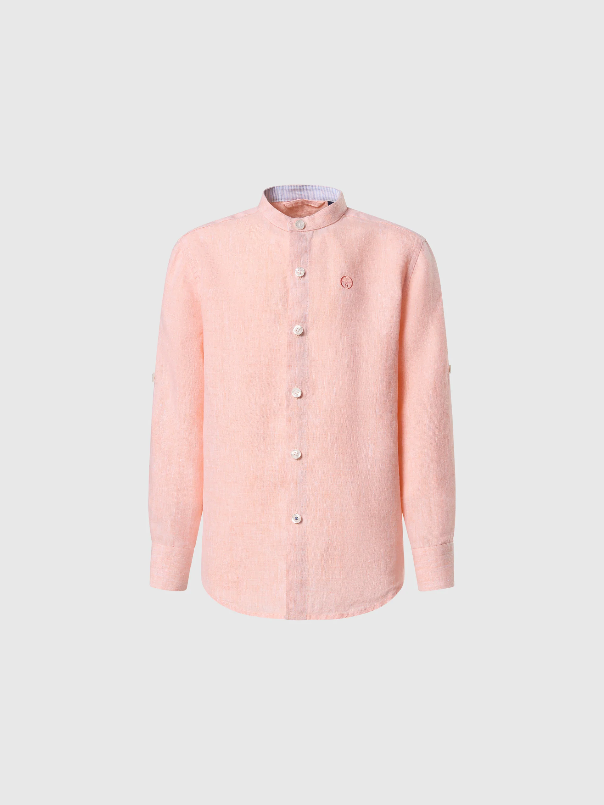 Mandarin collar shirt - Image 7
