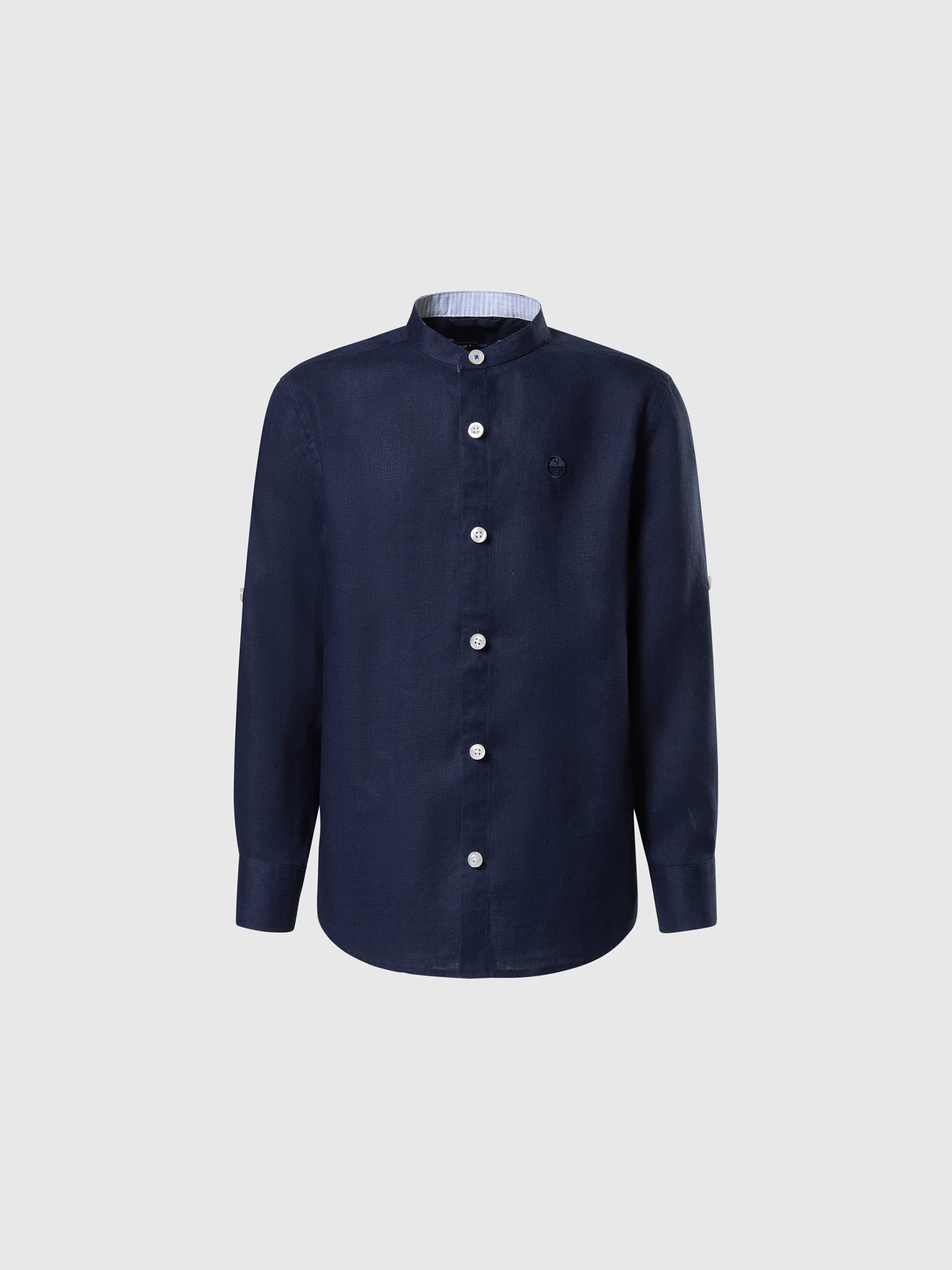 Mandarin collar shirt - Image 9