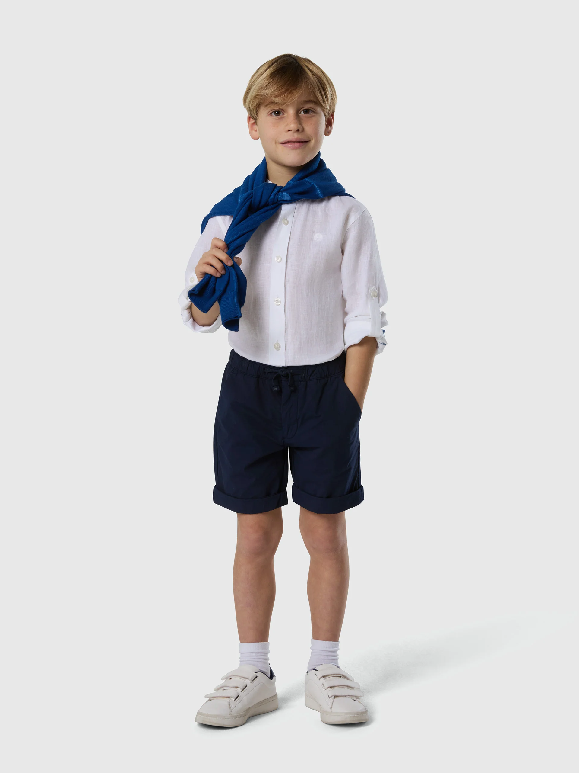 Linen Mandarin collar shirt - Image 5