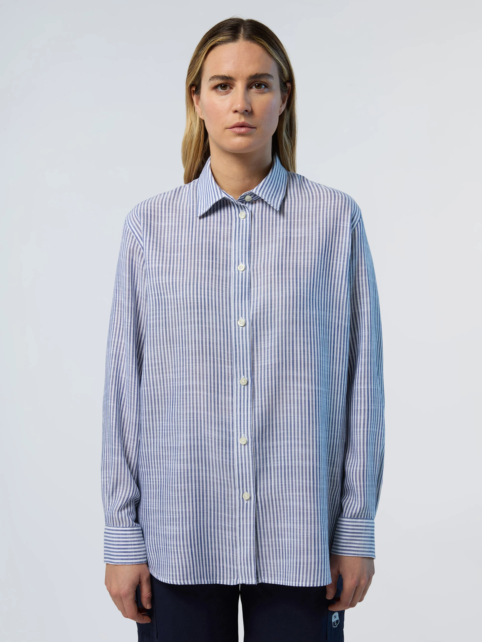 Striped TENCEL™ shirt - Image 7