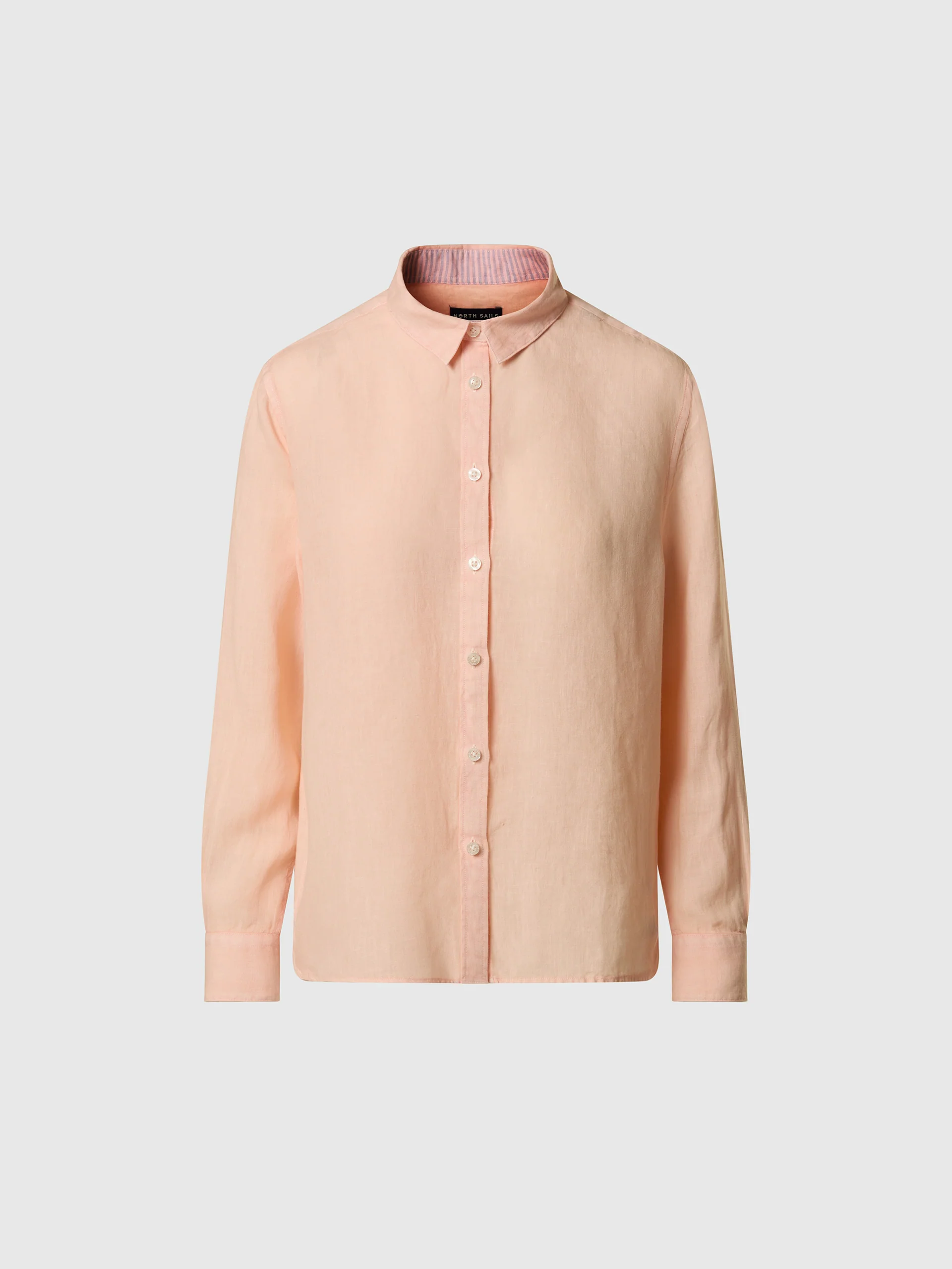 Linen shirt with embroidered logo - Image 9