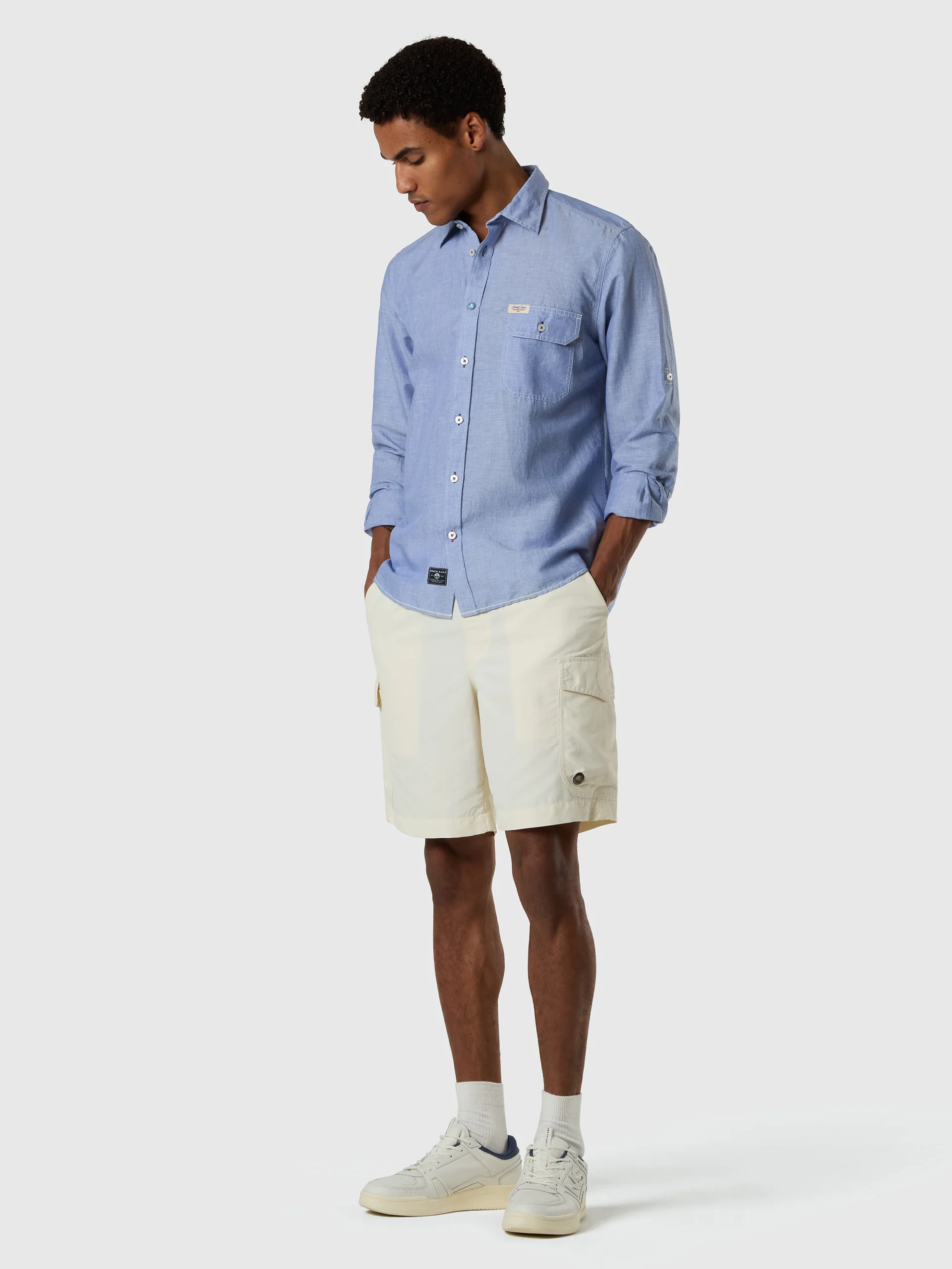 Archive shirt with roll-up sleeves - Image 4