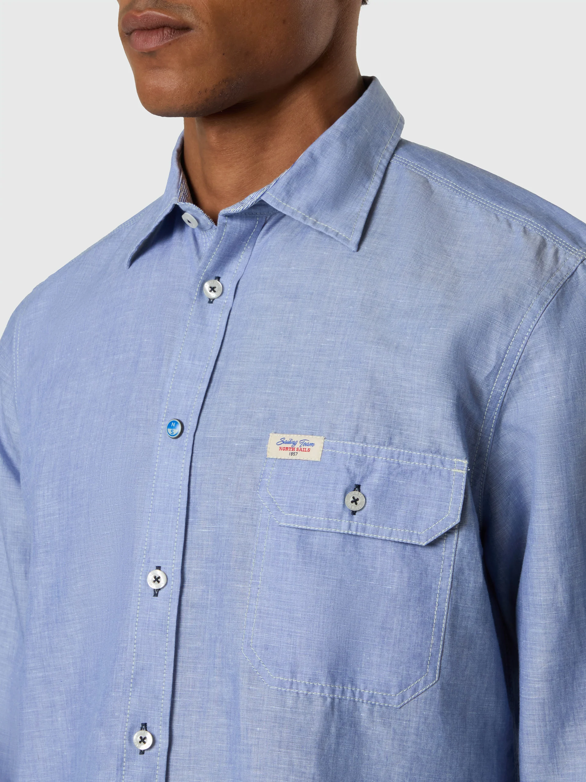 Archive shirt with roll-up sleeves - Image 5