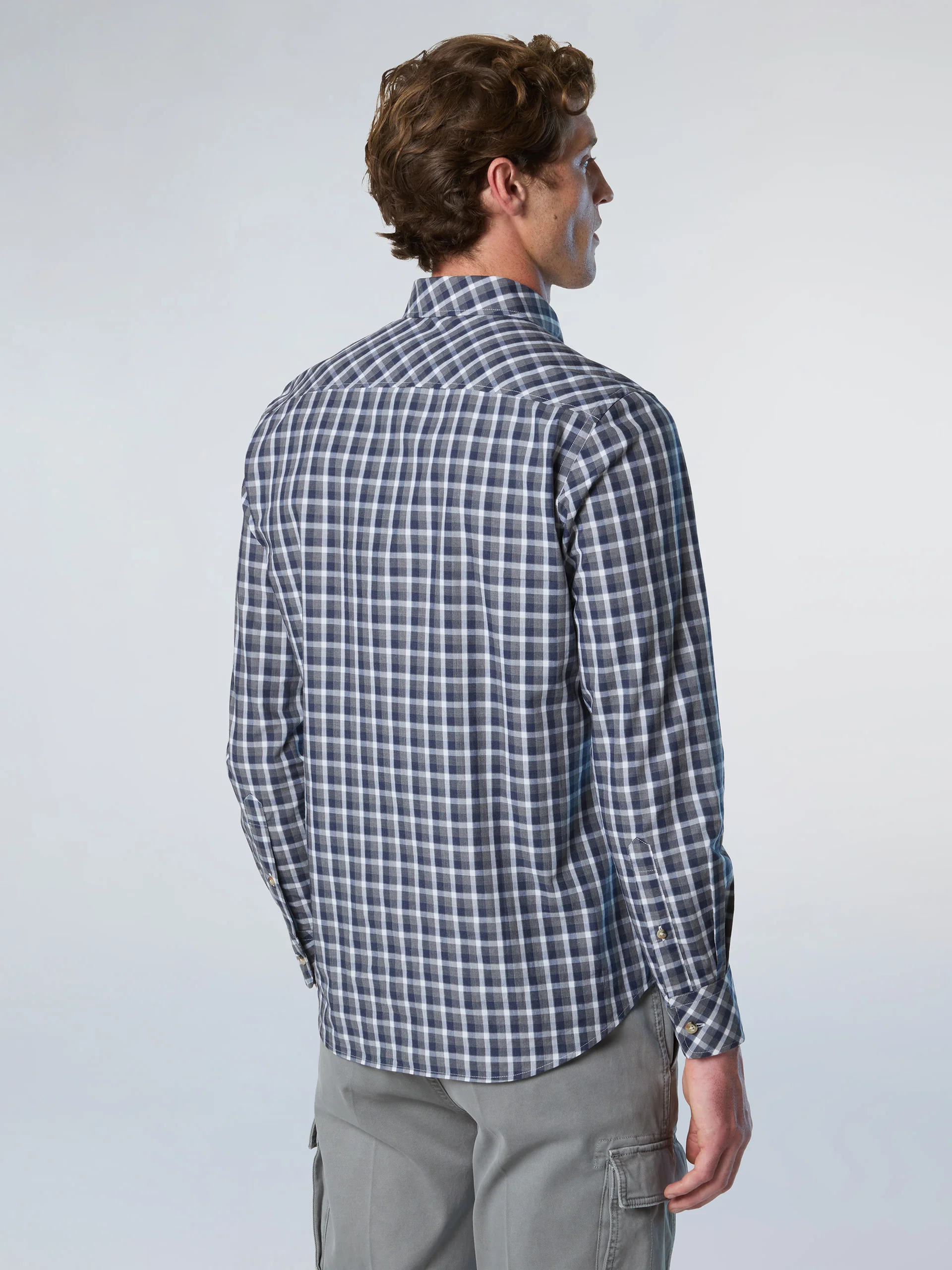 Checked poplin shirt - Image 10