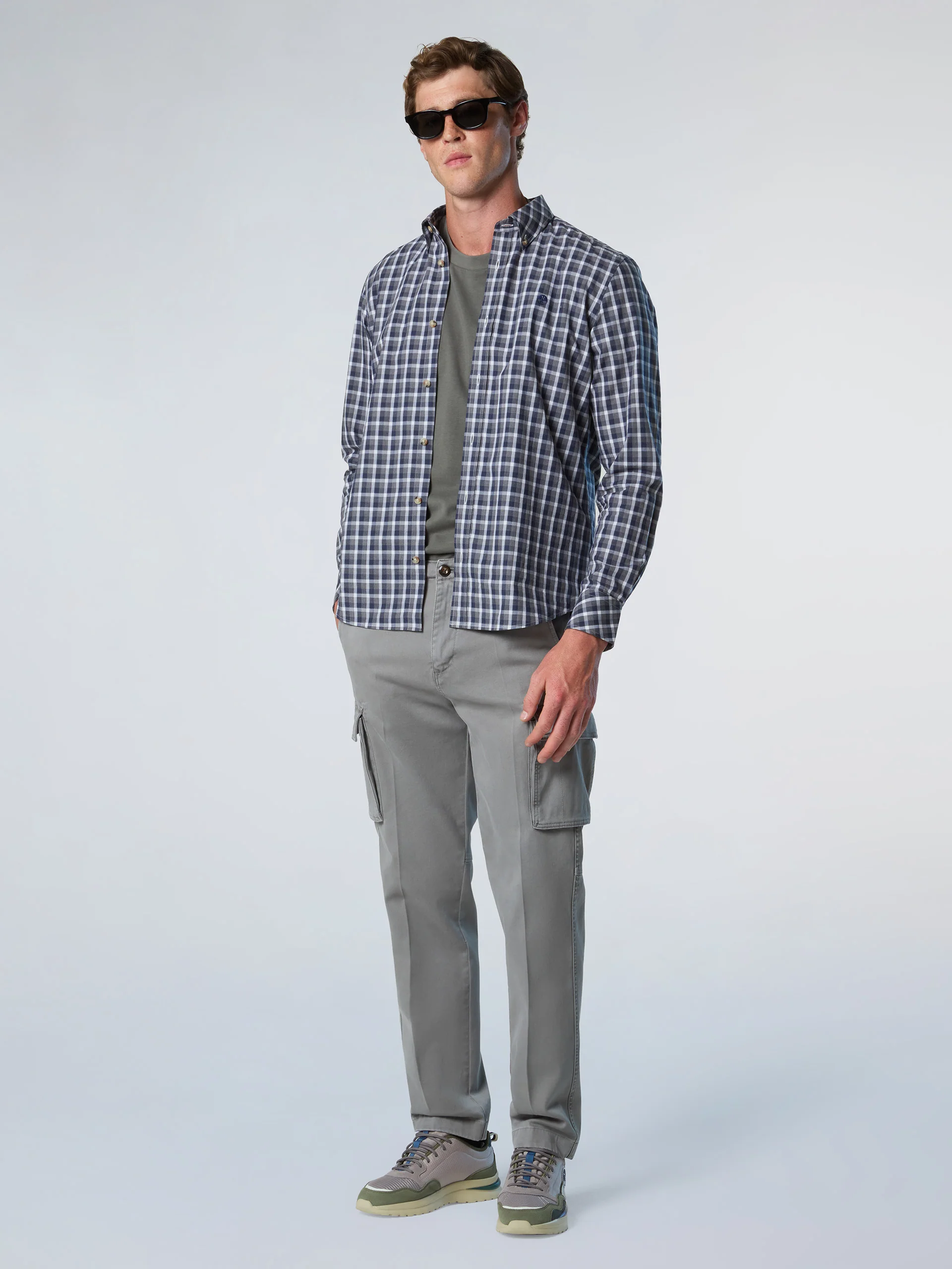 Checked poplin shirt - Image 11