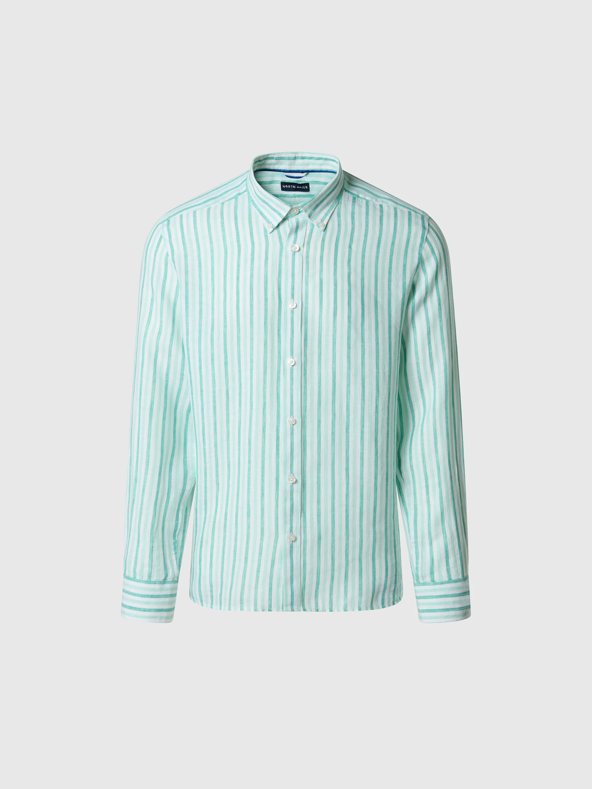 Faded striped linen shirt - Image 9