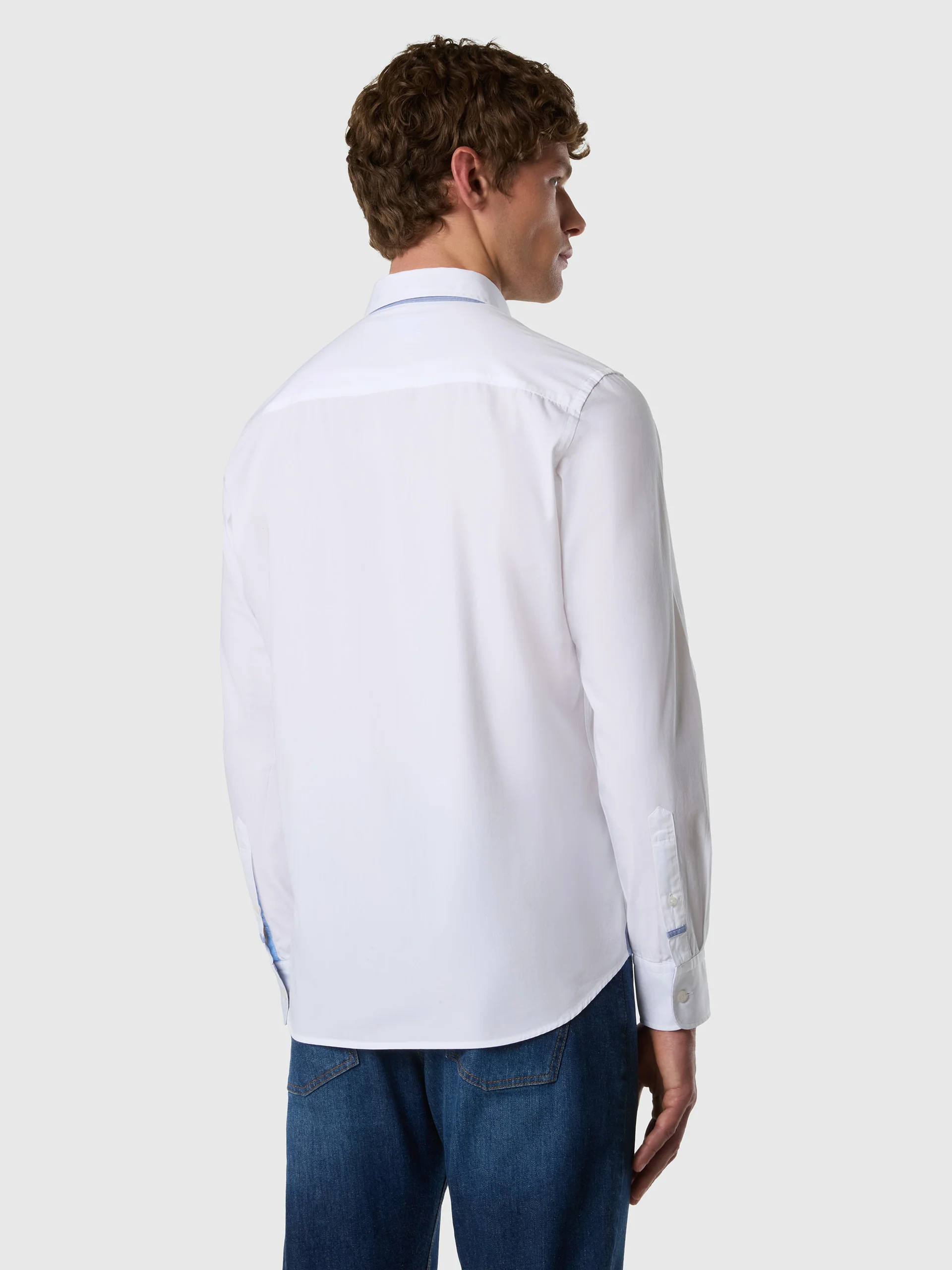 Poplin shirt with pocket - Image 4